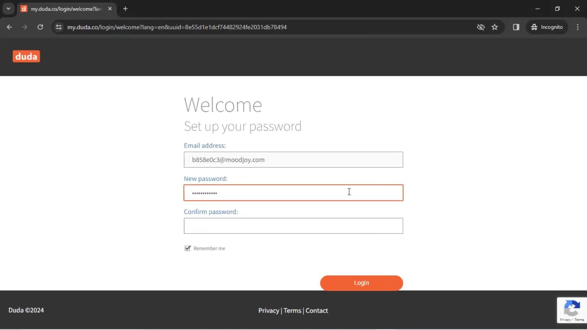 Accepting an invite screenshot