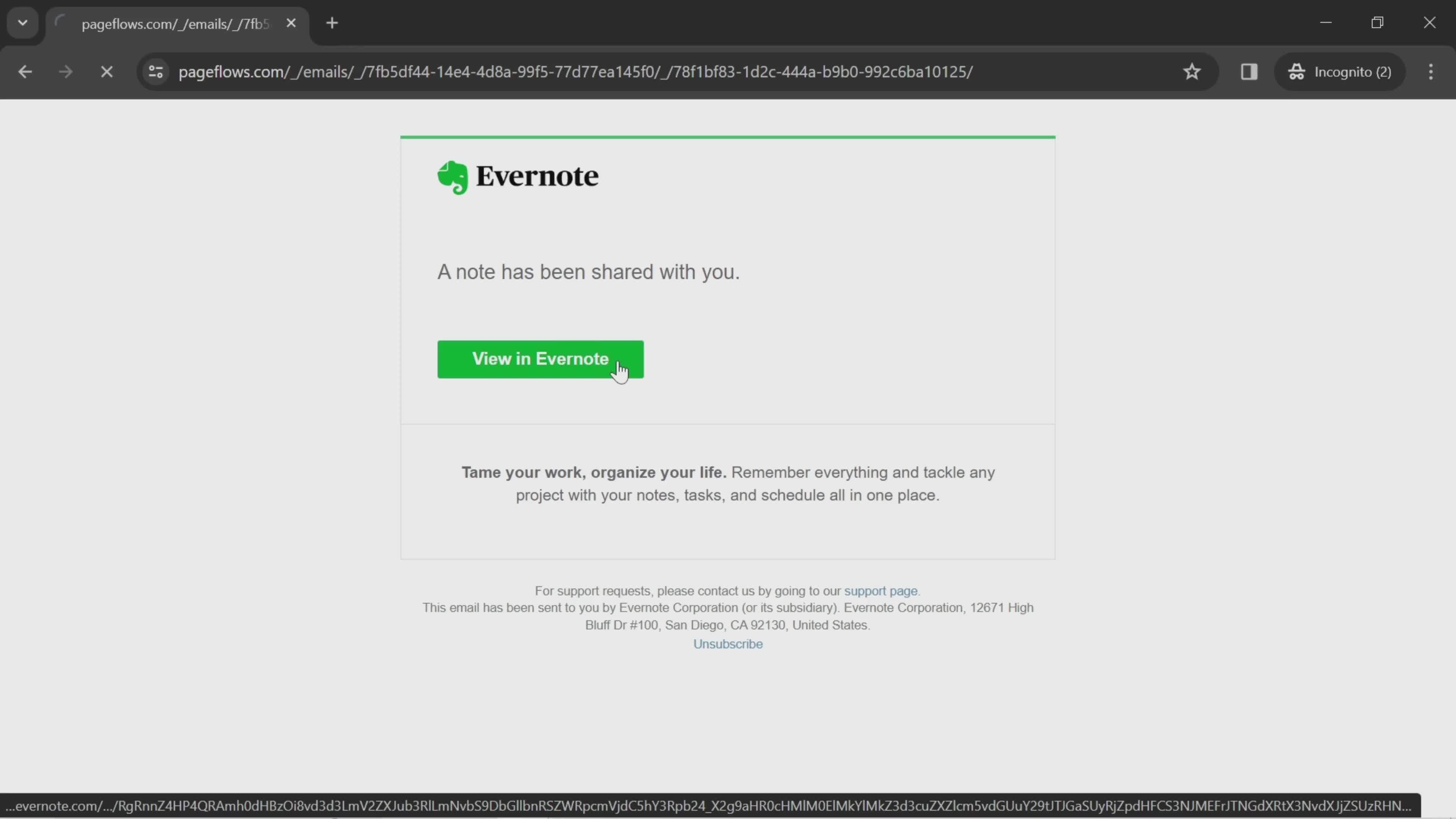 Accepting an invite on Evernote video thumbnail