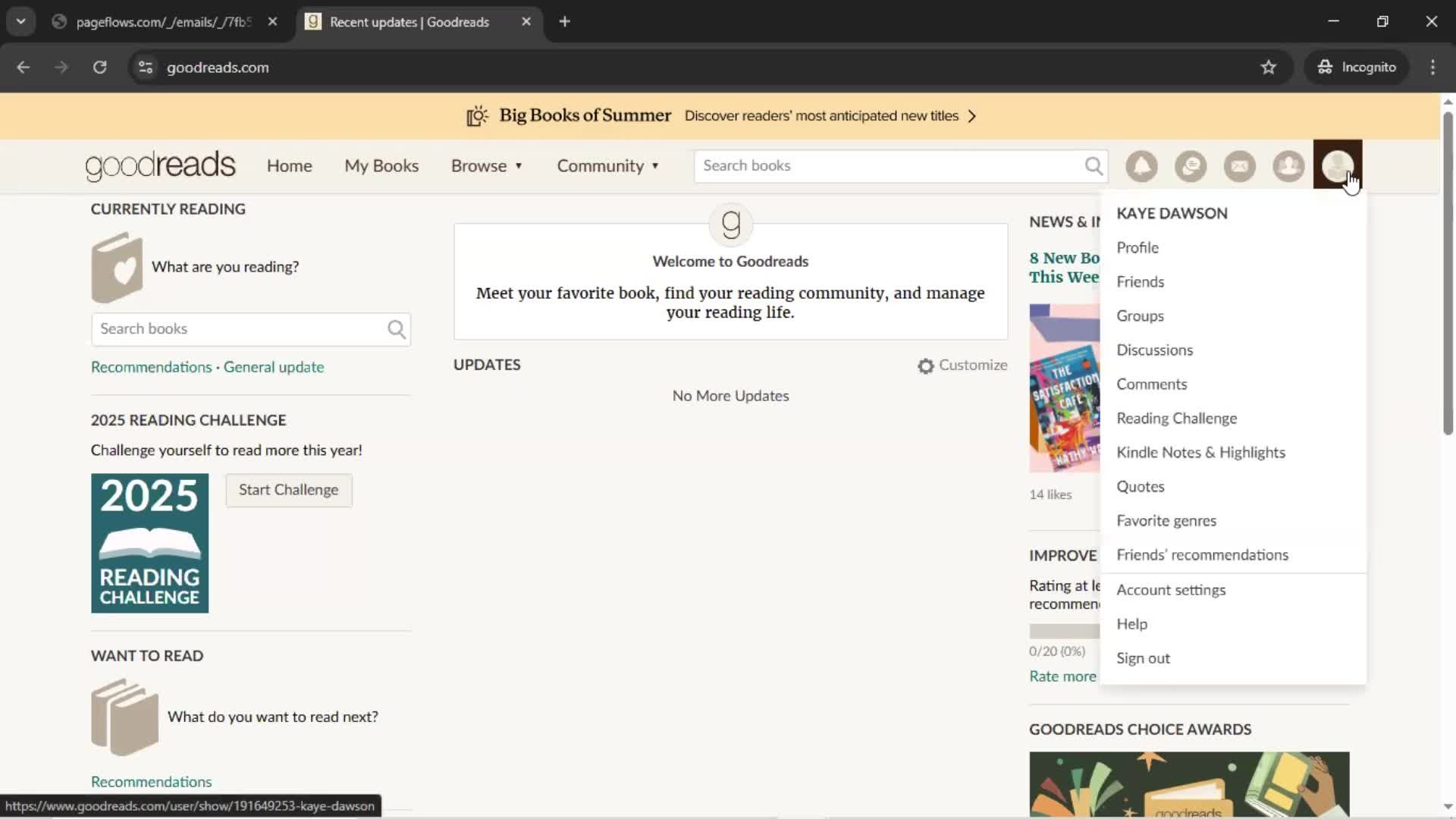 Accepting an invite screenshot