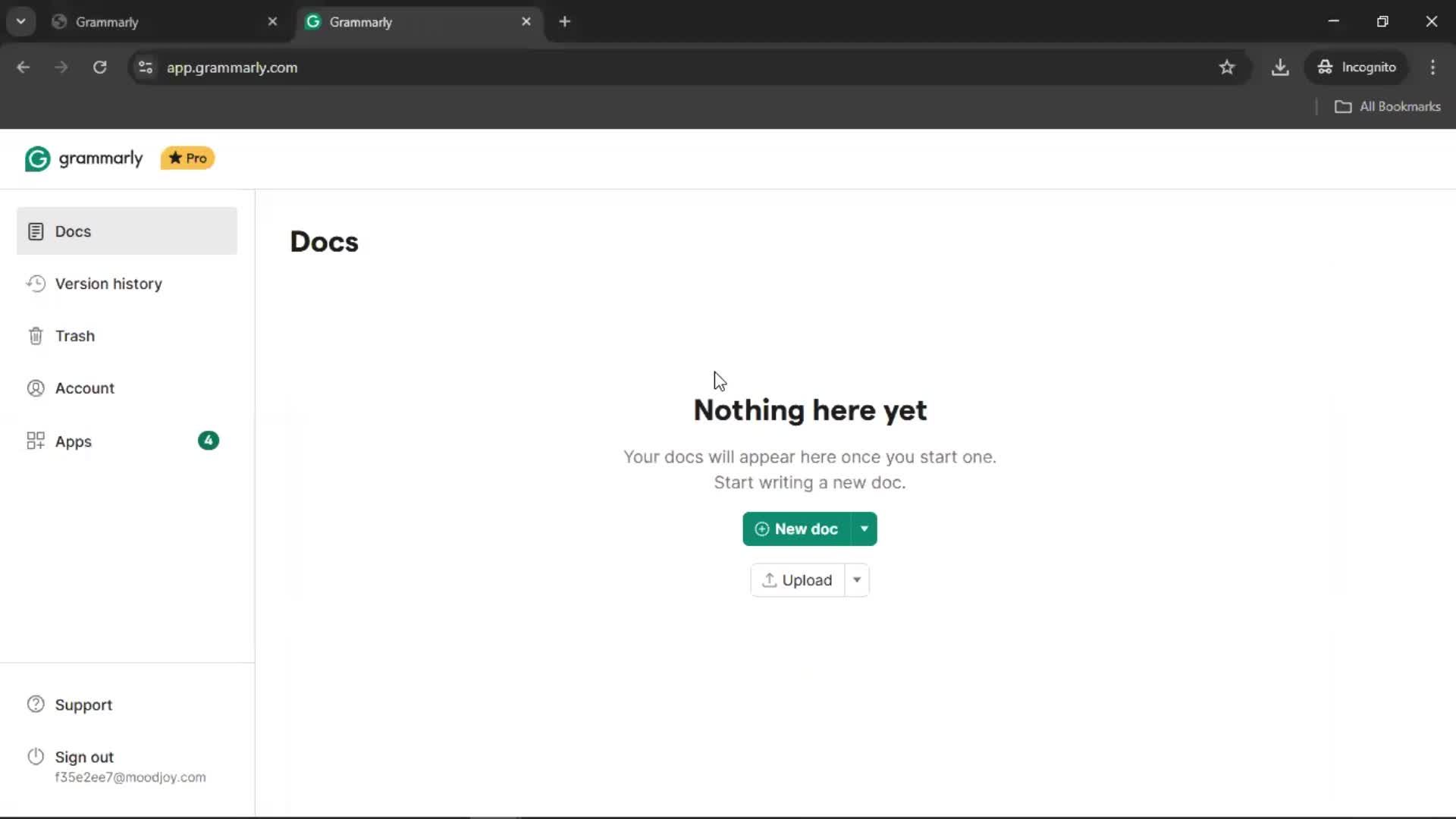 Accepting an invite screenshot