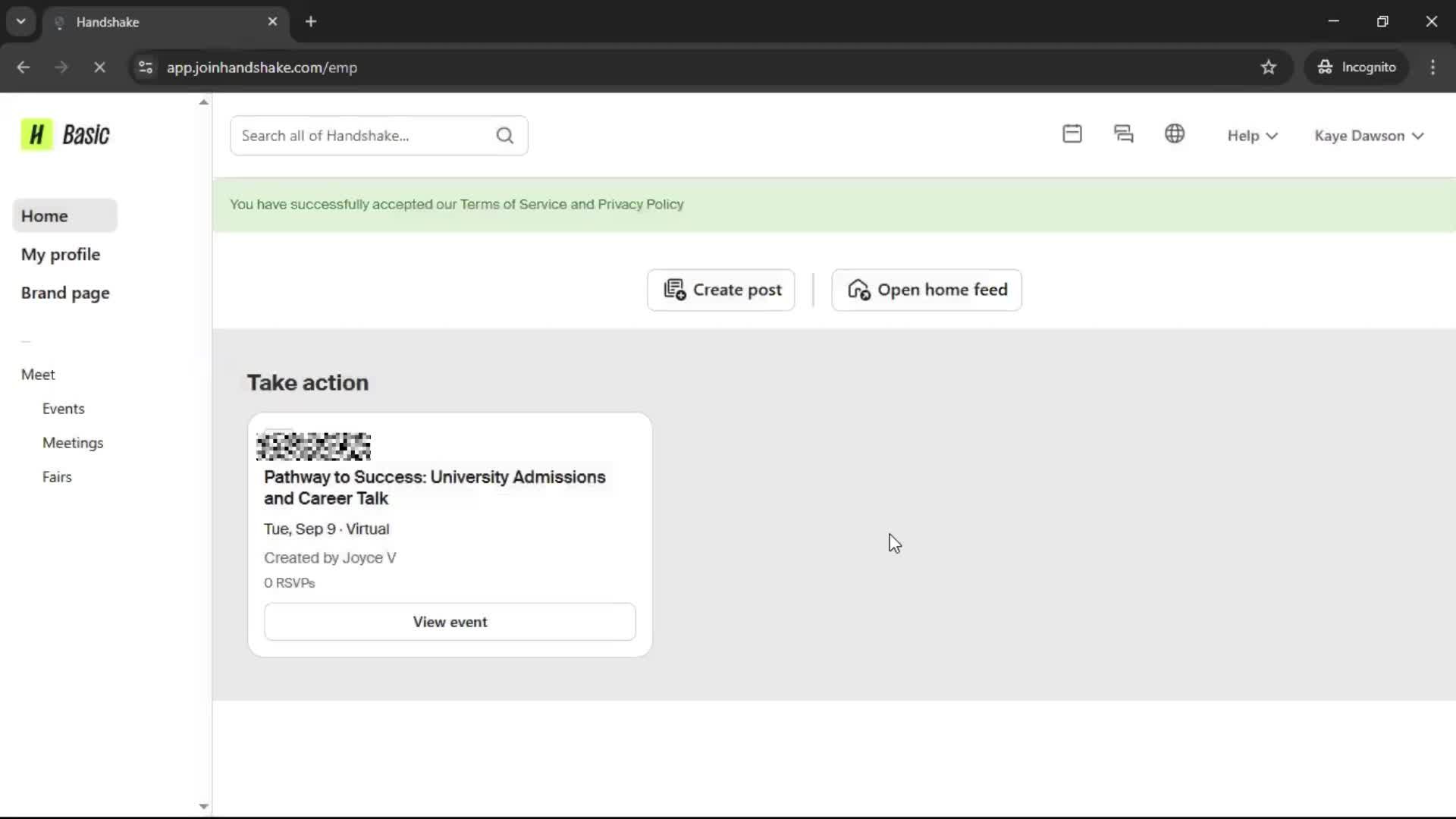 Accepting an invite on Handshake video thumbnail