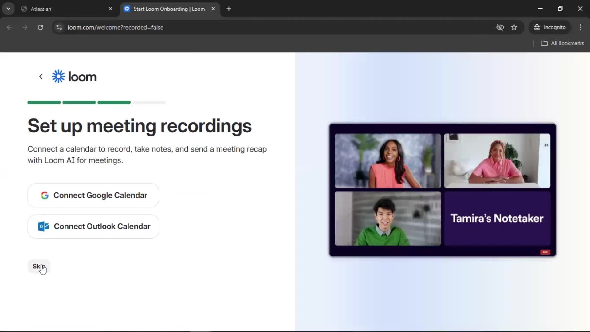 Accepting an invite screenshot