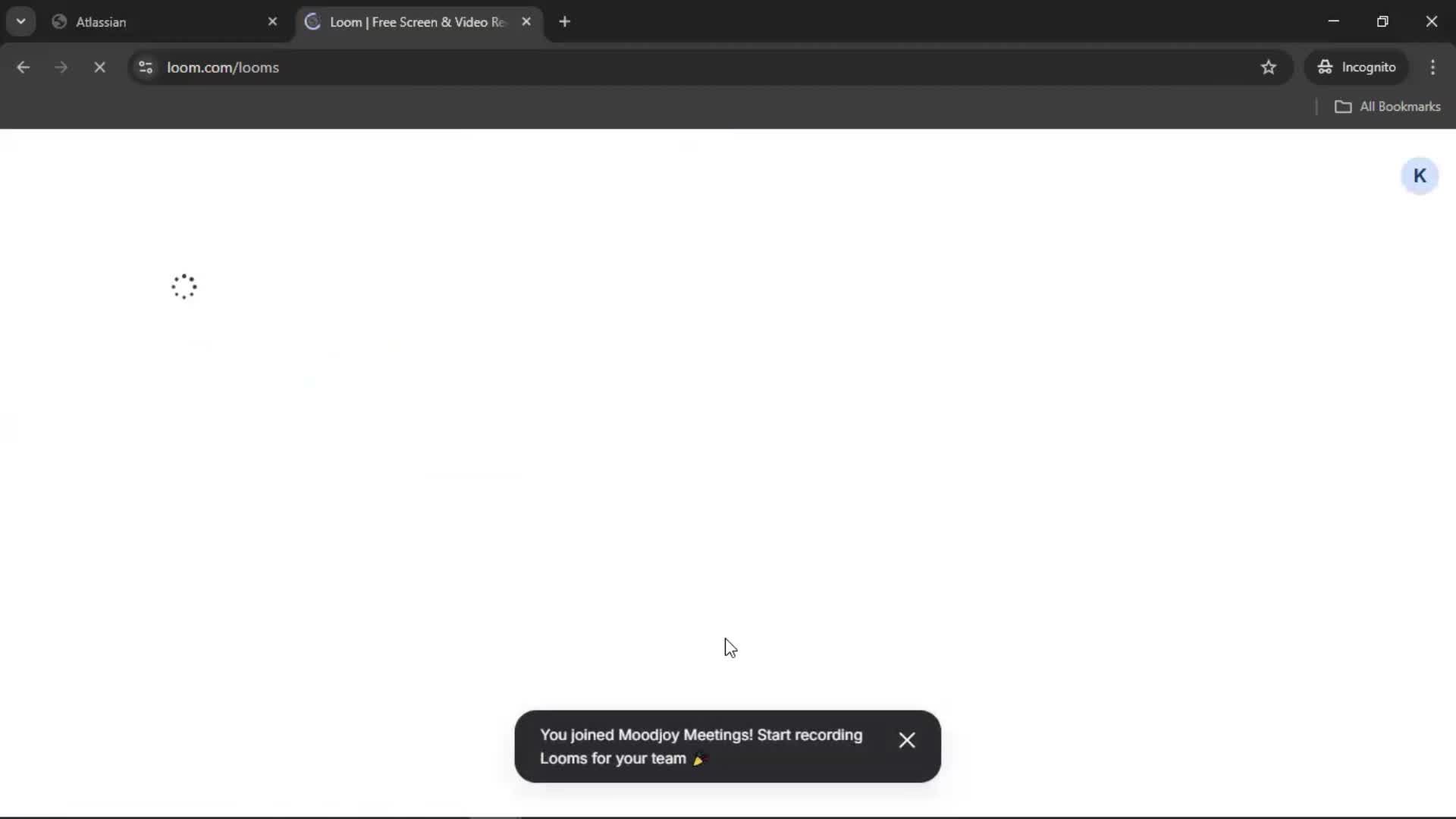 Accepting an invite screenshot