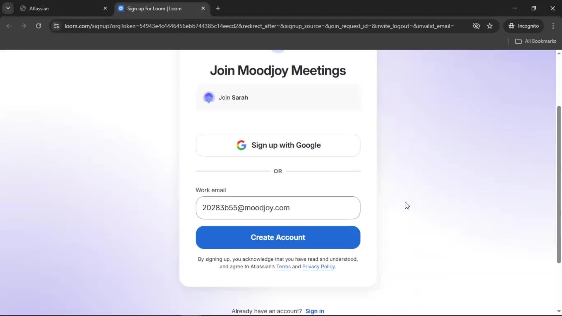 Accepting an invite on Loom video thumbnail