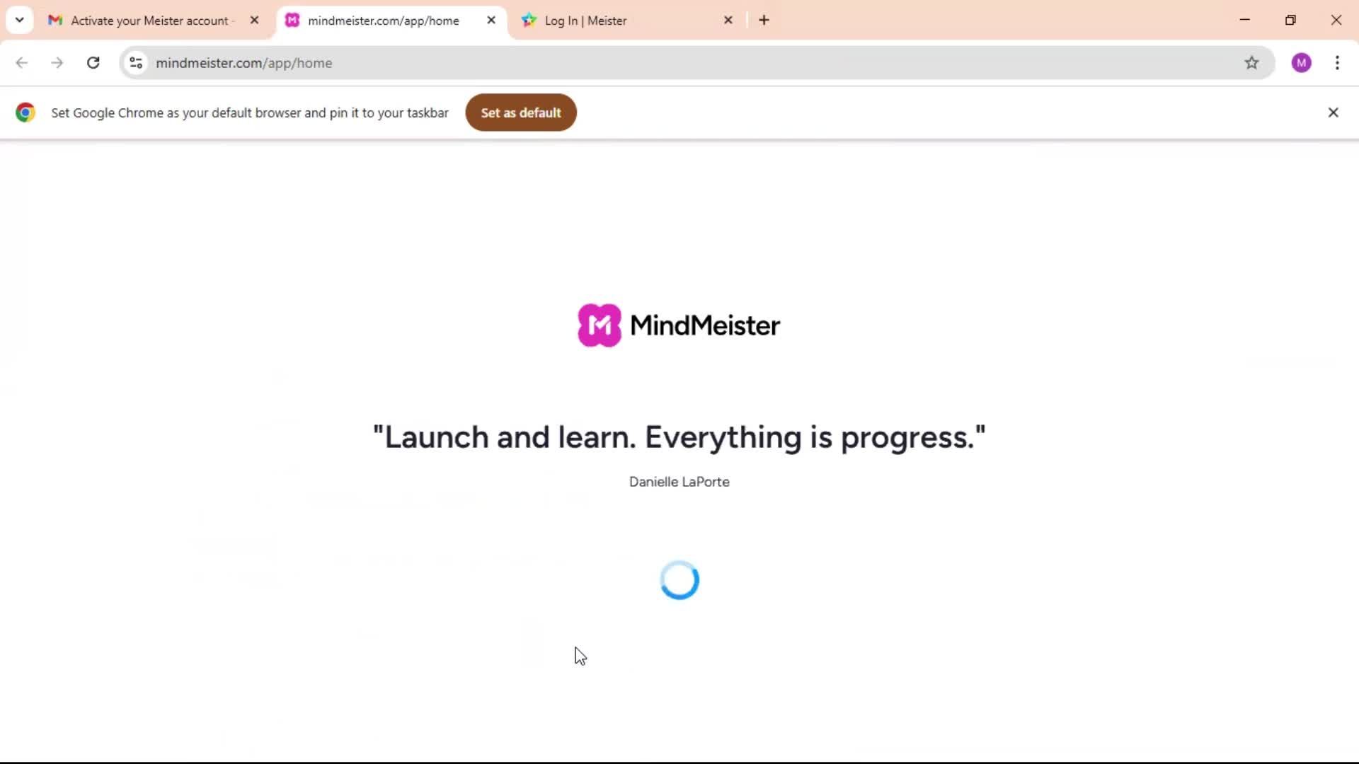 Accepting an invite screenshot