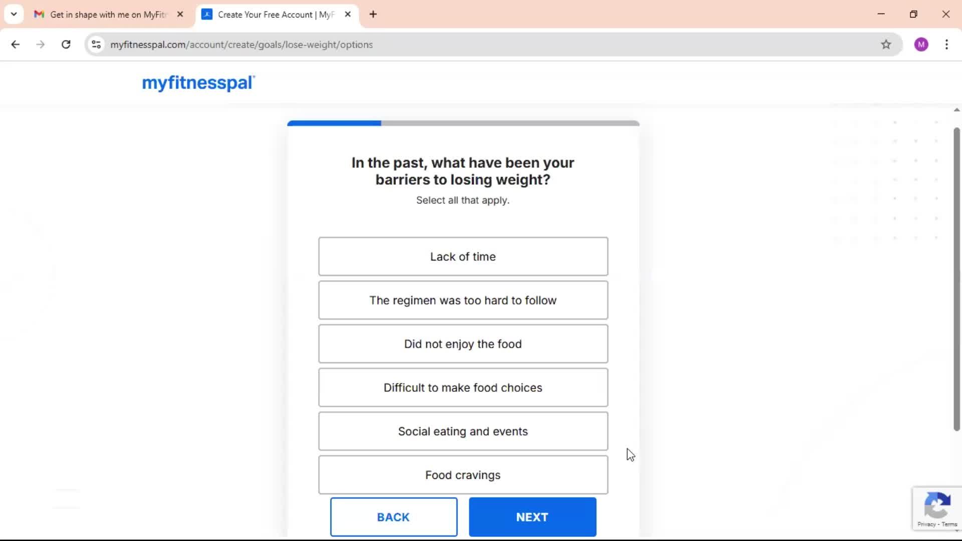 Accepting an invite screenshot