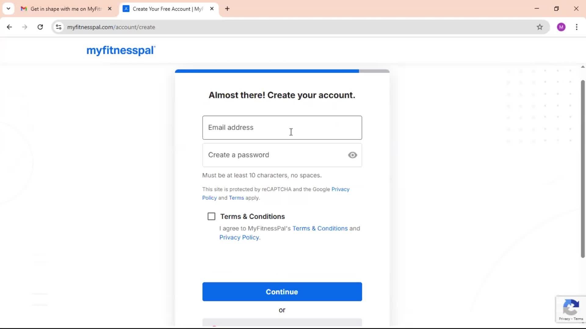 Accepting an invite screenshot