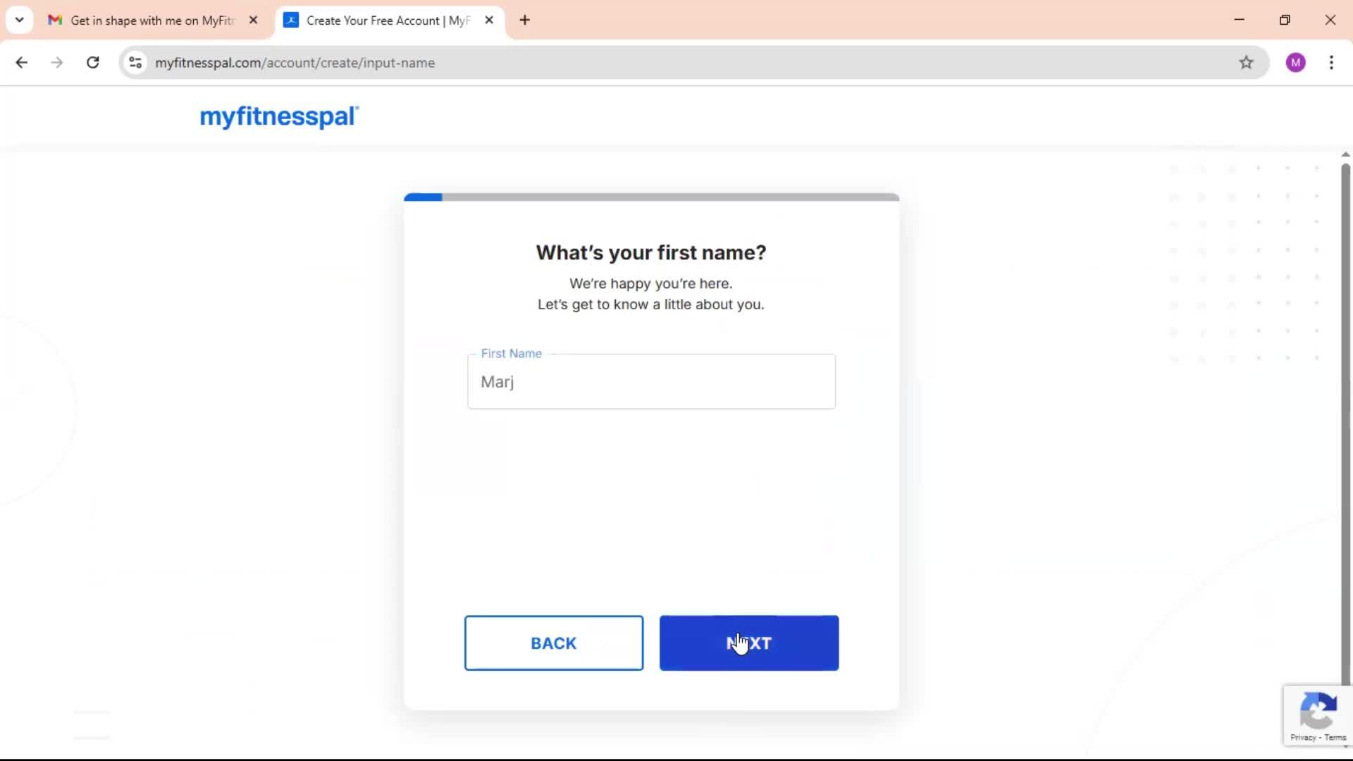Accepting an invite screenshot