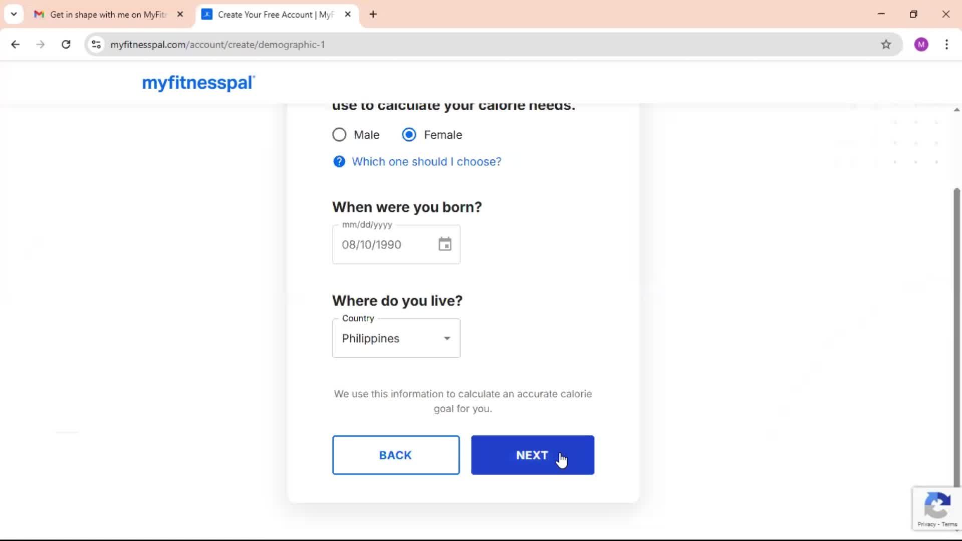 Accepting an invite screenshot