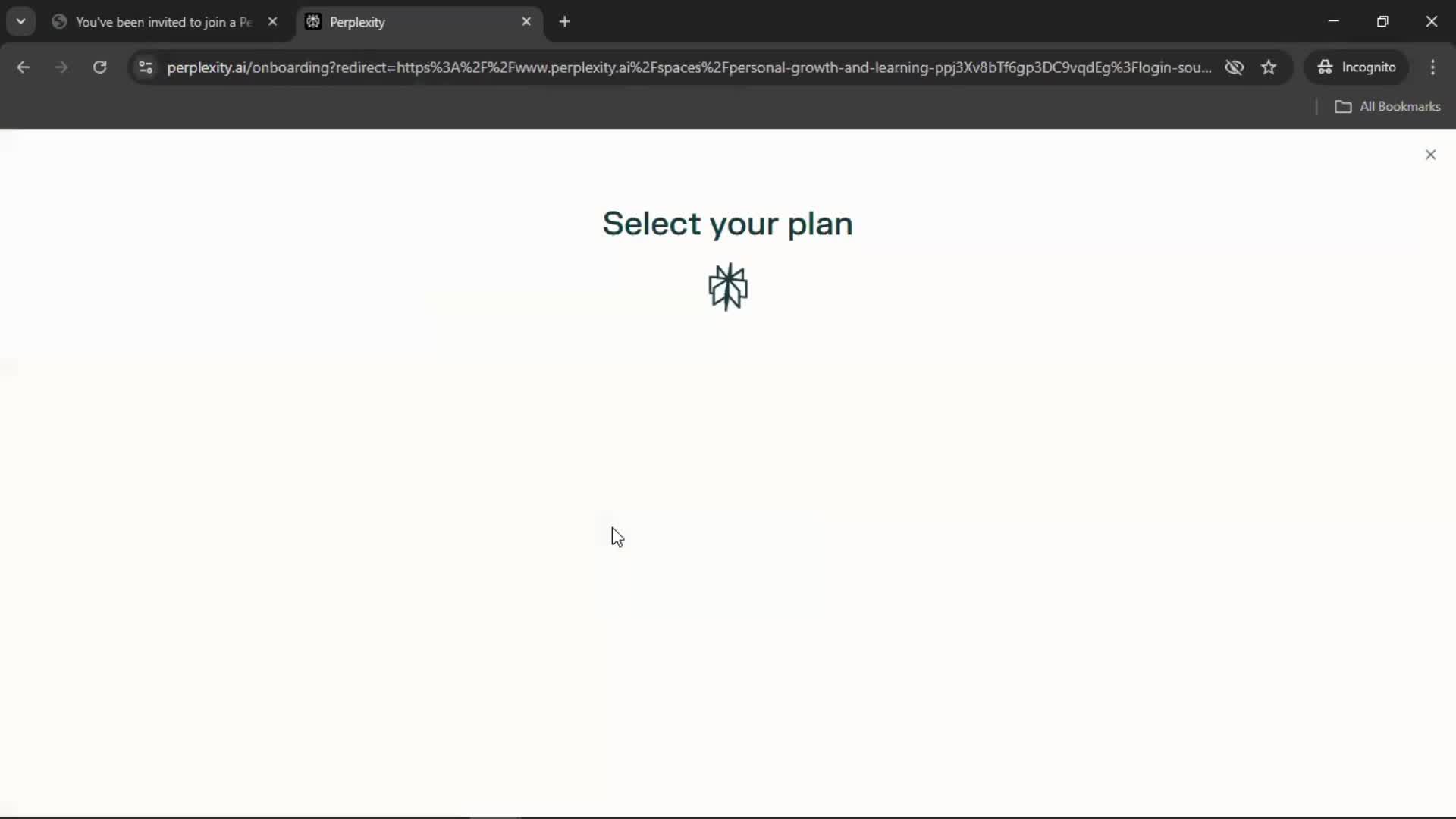 Accepting an invite screenshot