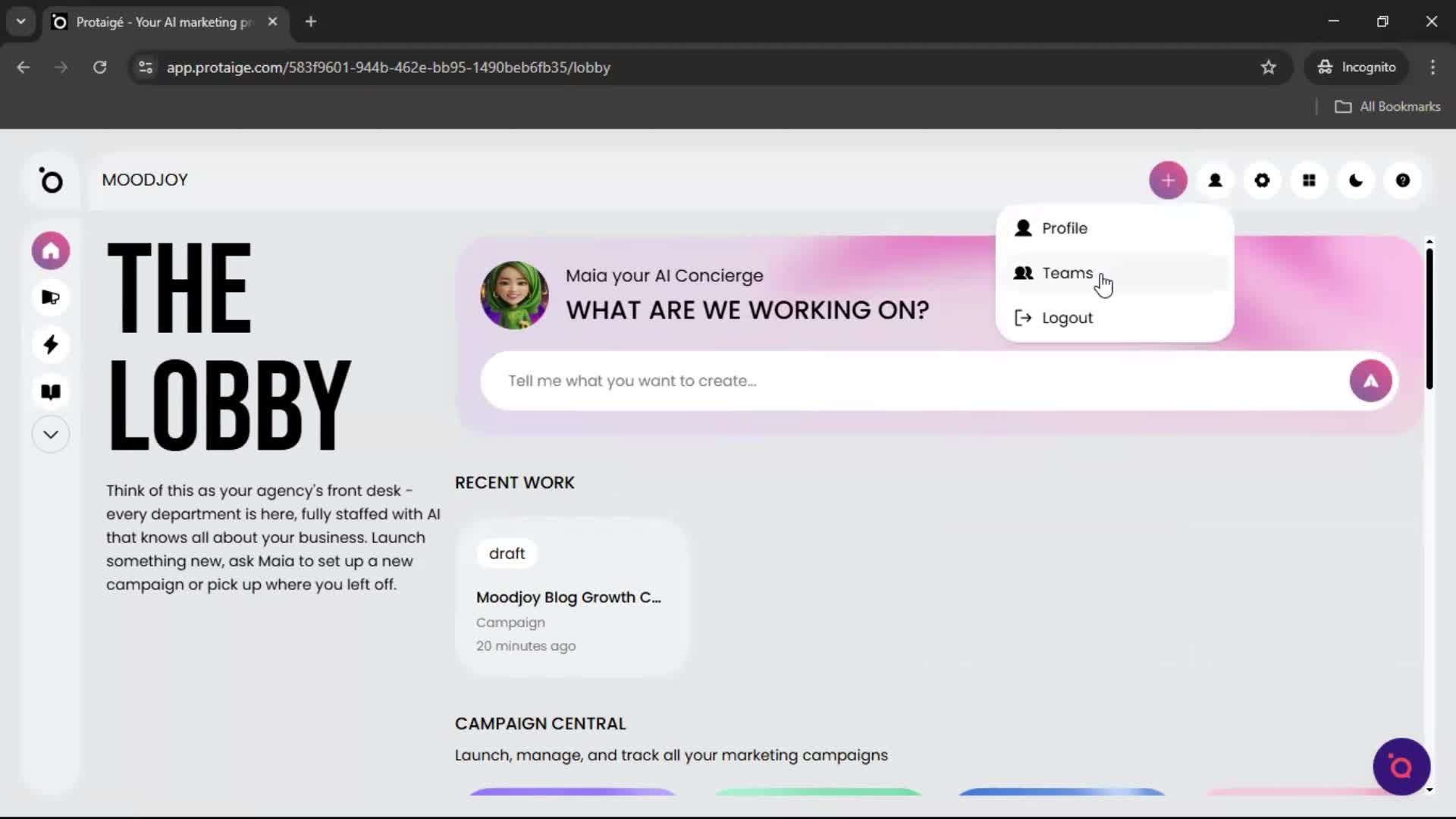 Accepting an invite screenshot