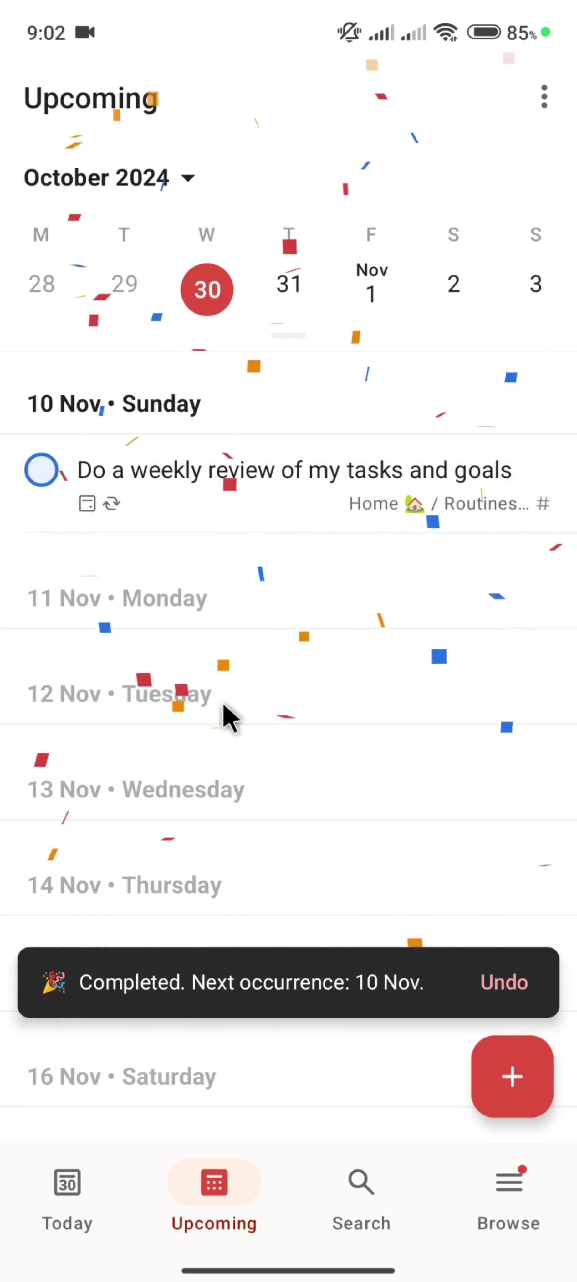 Accepting an invite screenshot