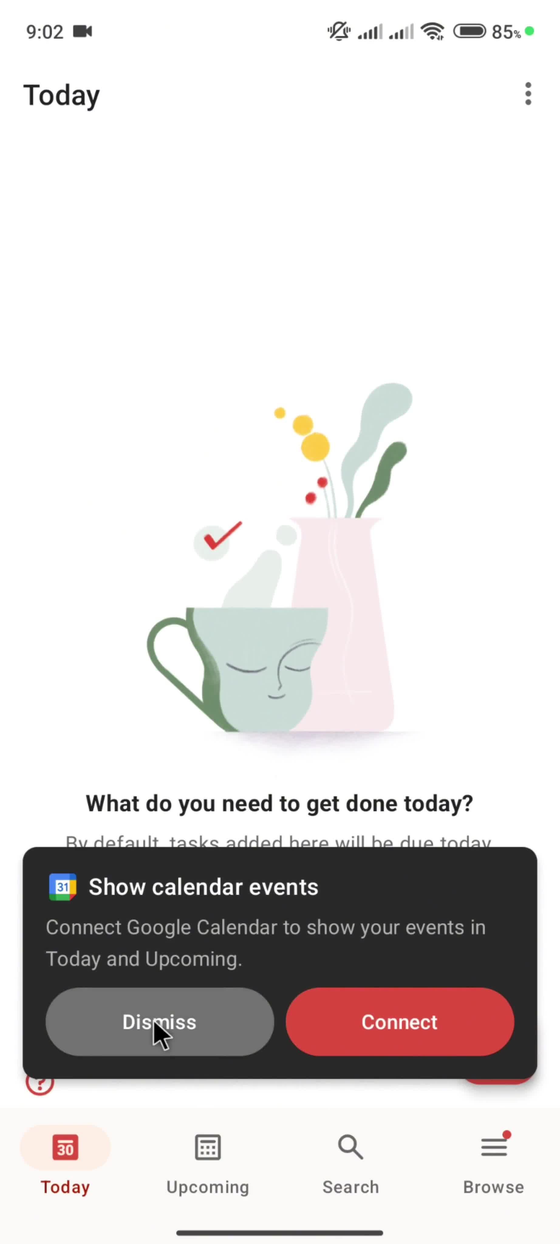 Accepting an invite screenshot