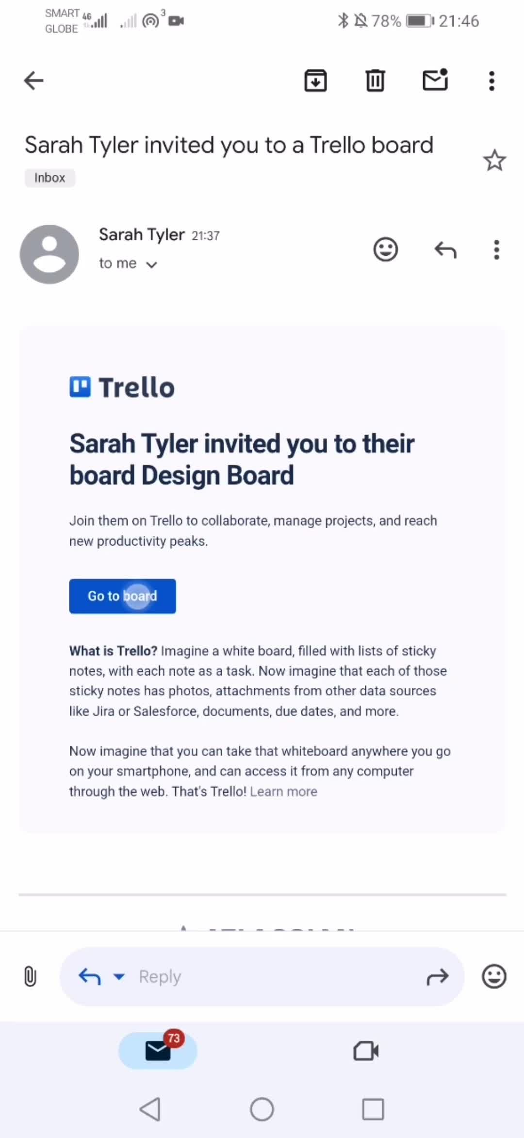 Accepting an invite on Trello video thumbnail