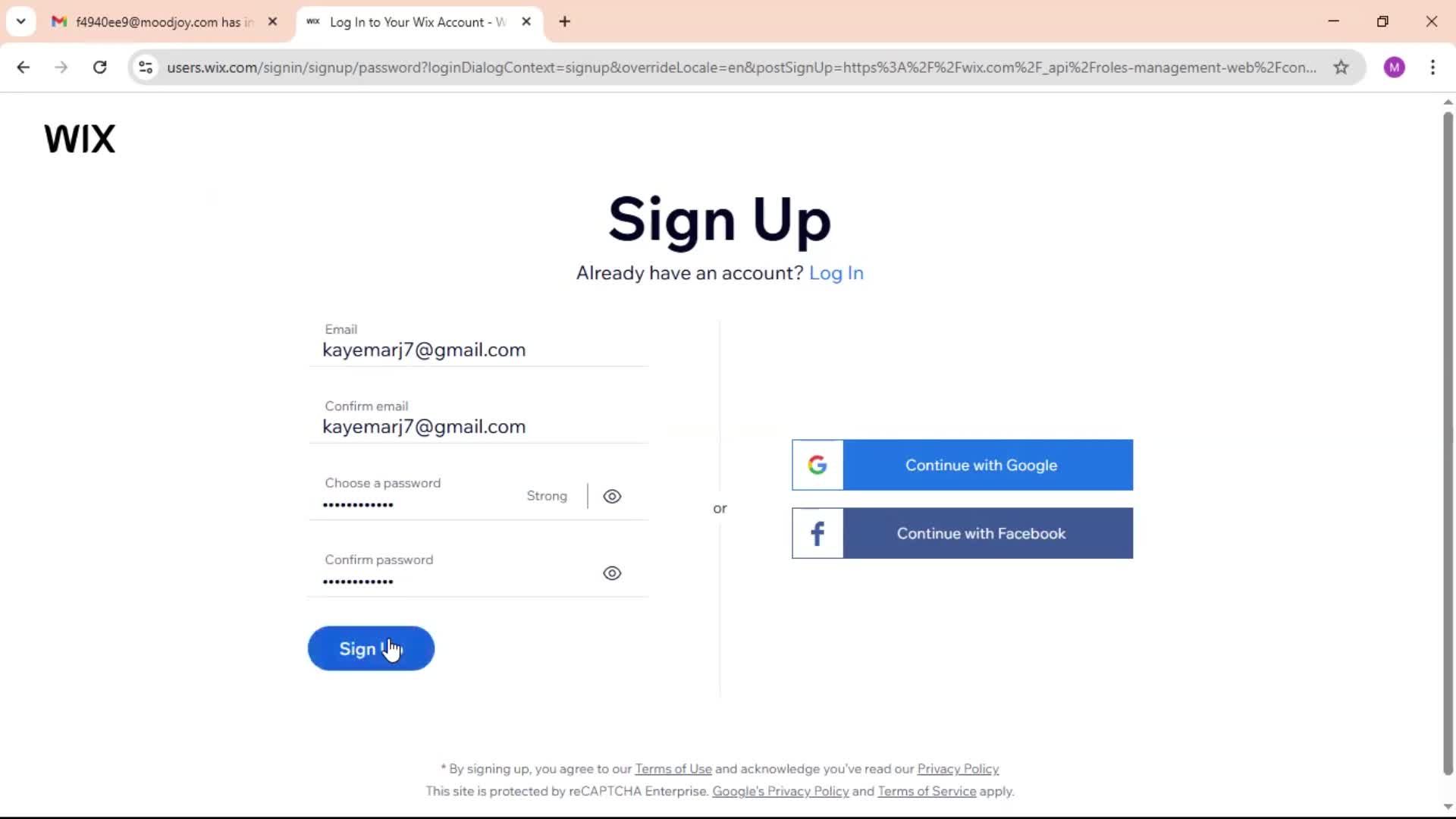 Accepting an invite screenshot