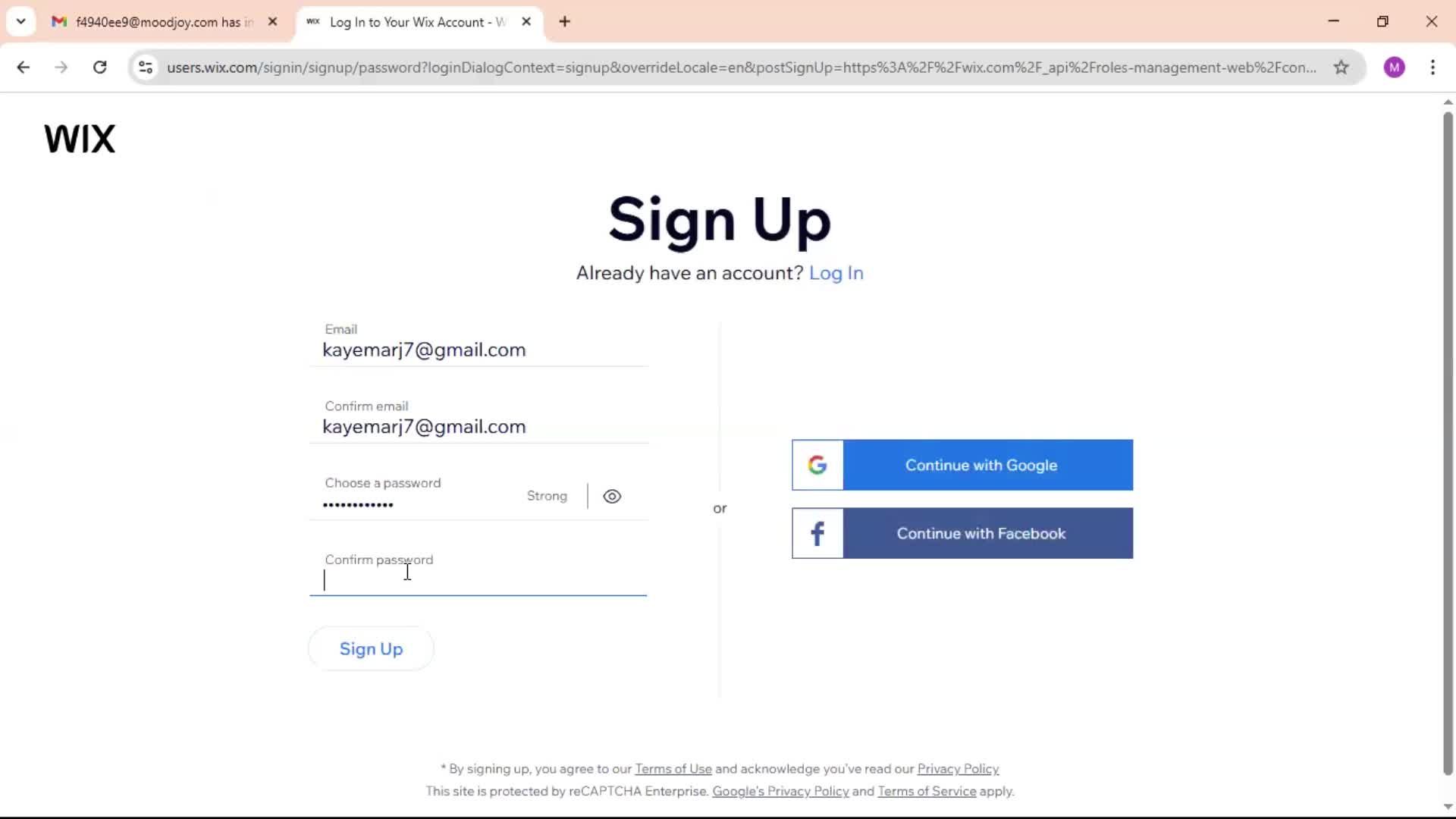 Accepting an invite screenshot