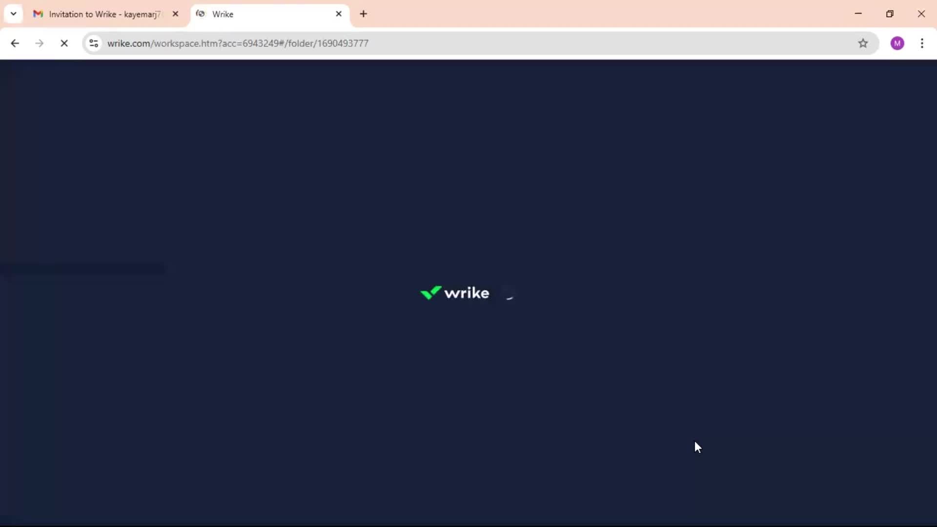 Accepting an invite screenshot