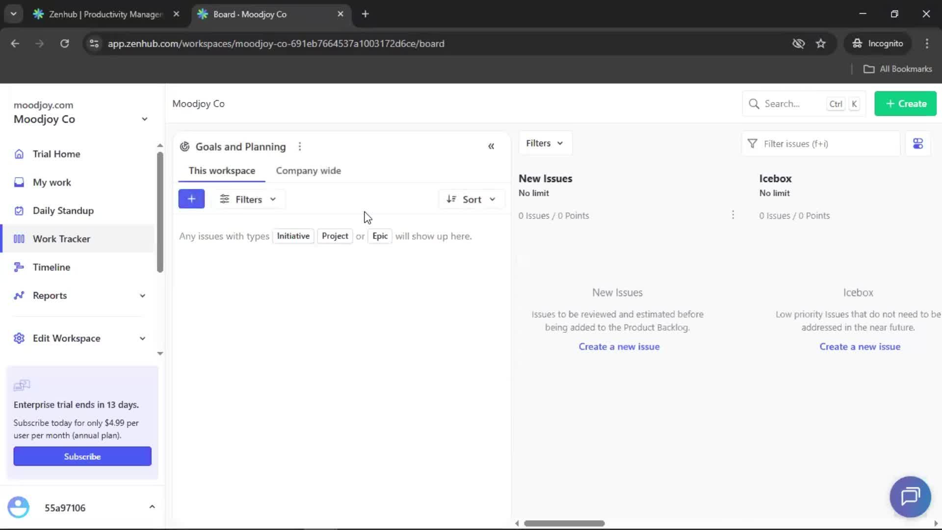 Accepting an invite screenshot