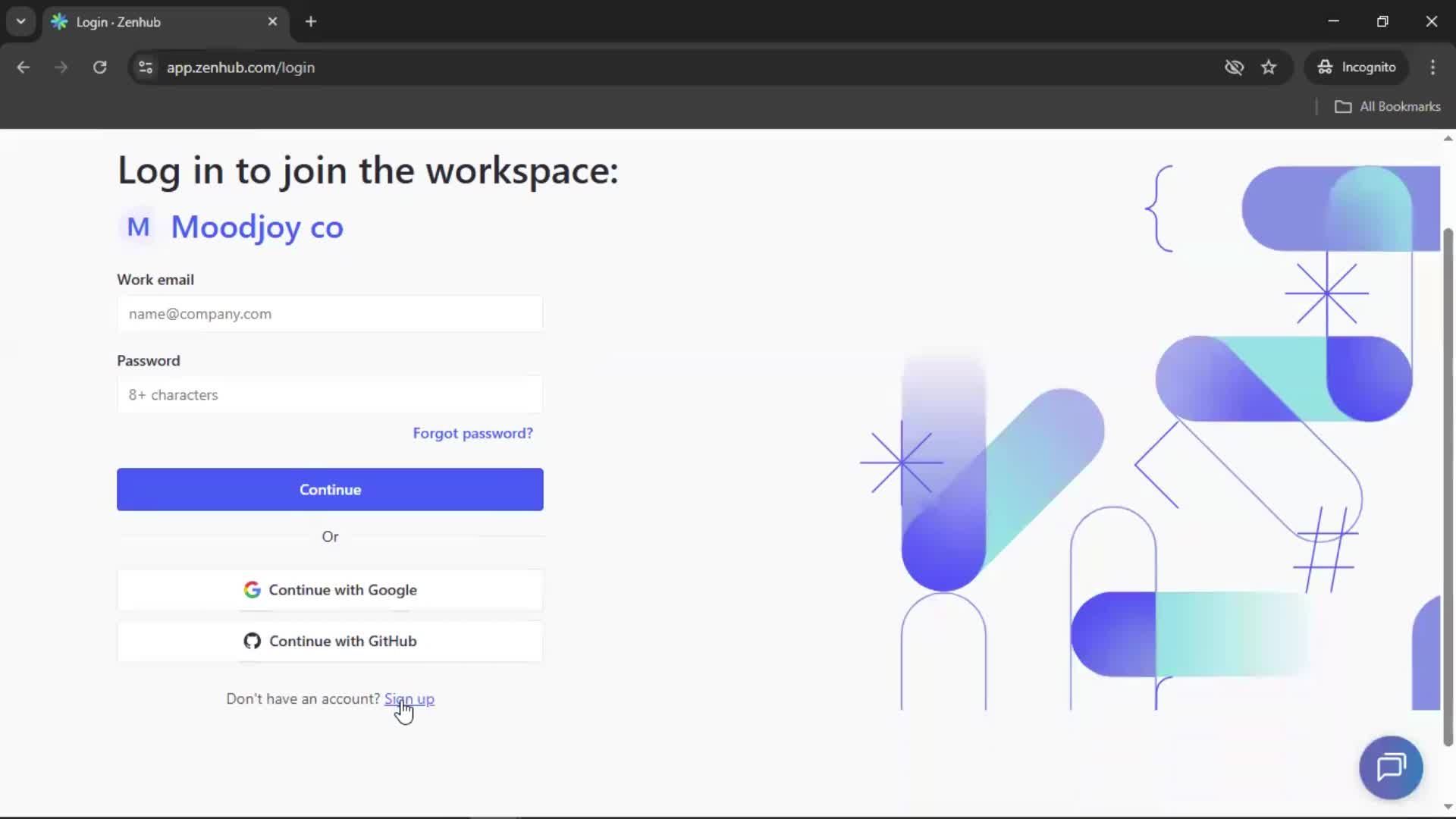 Accepting an invite screenshot