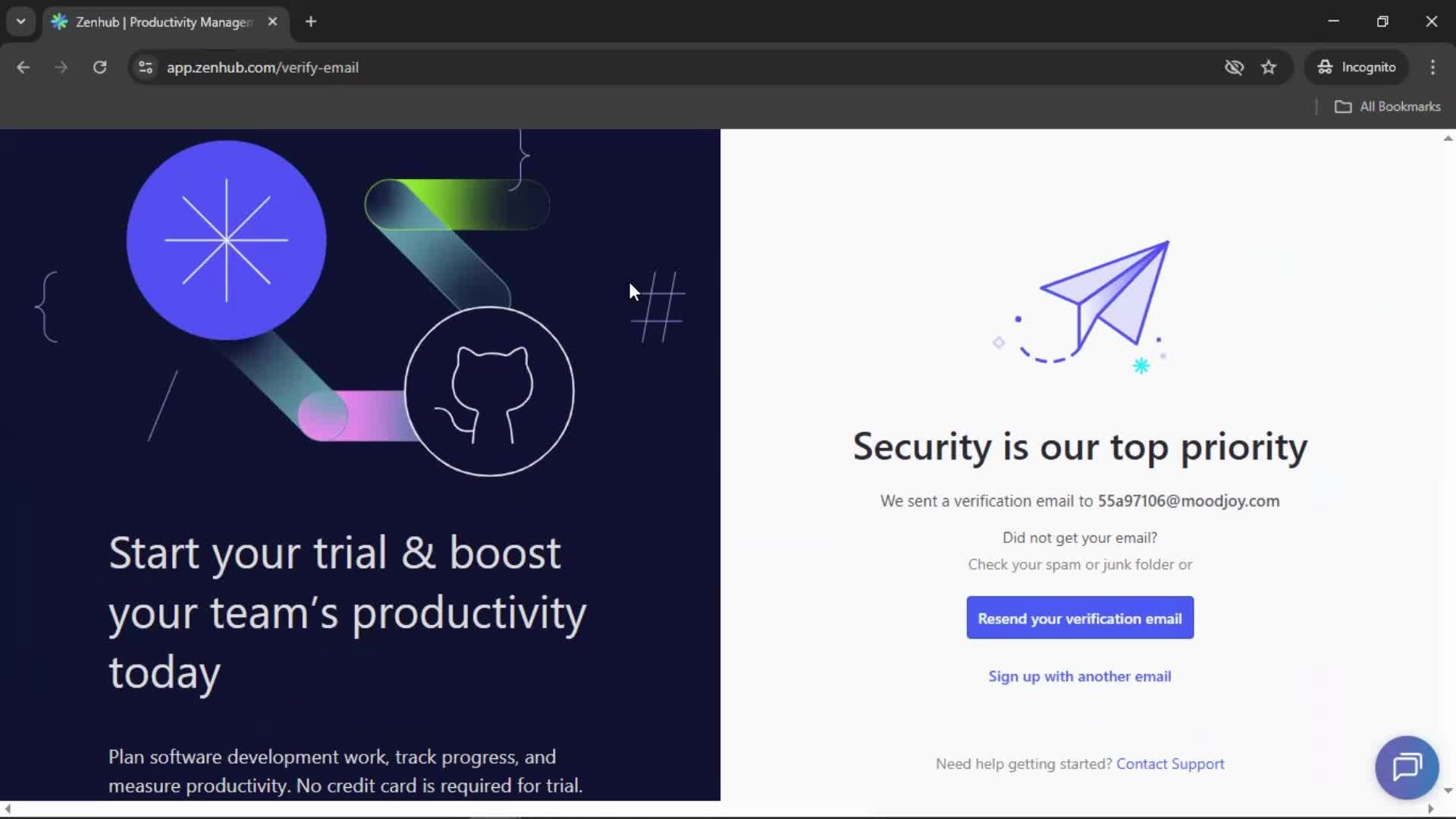 Accepting an invite screenshot