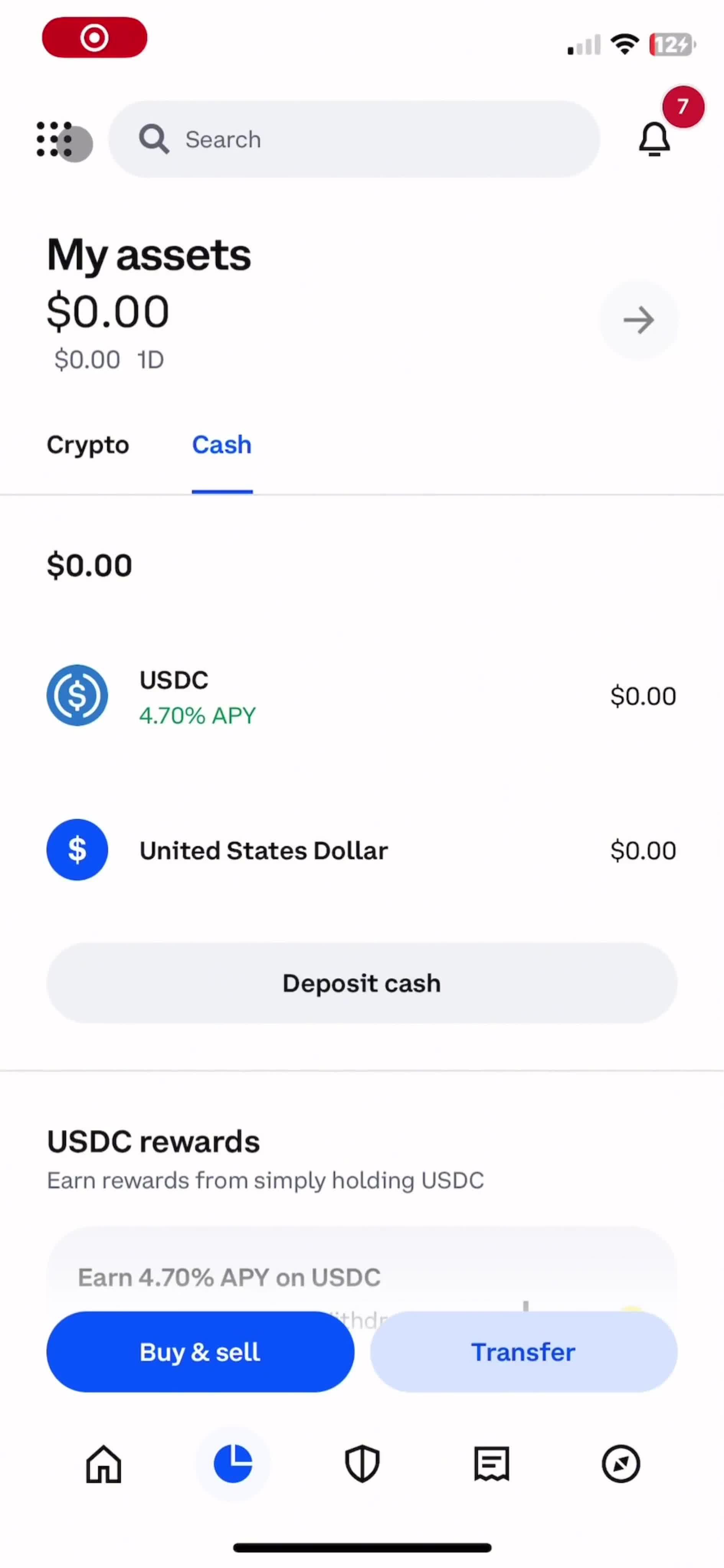 Activating coinbase one screenshot