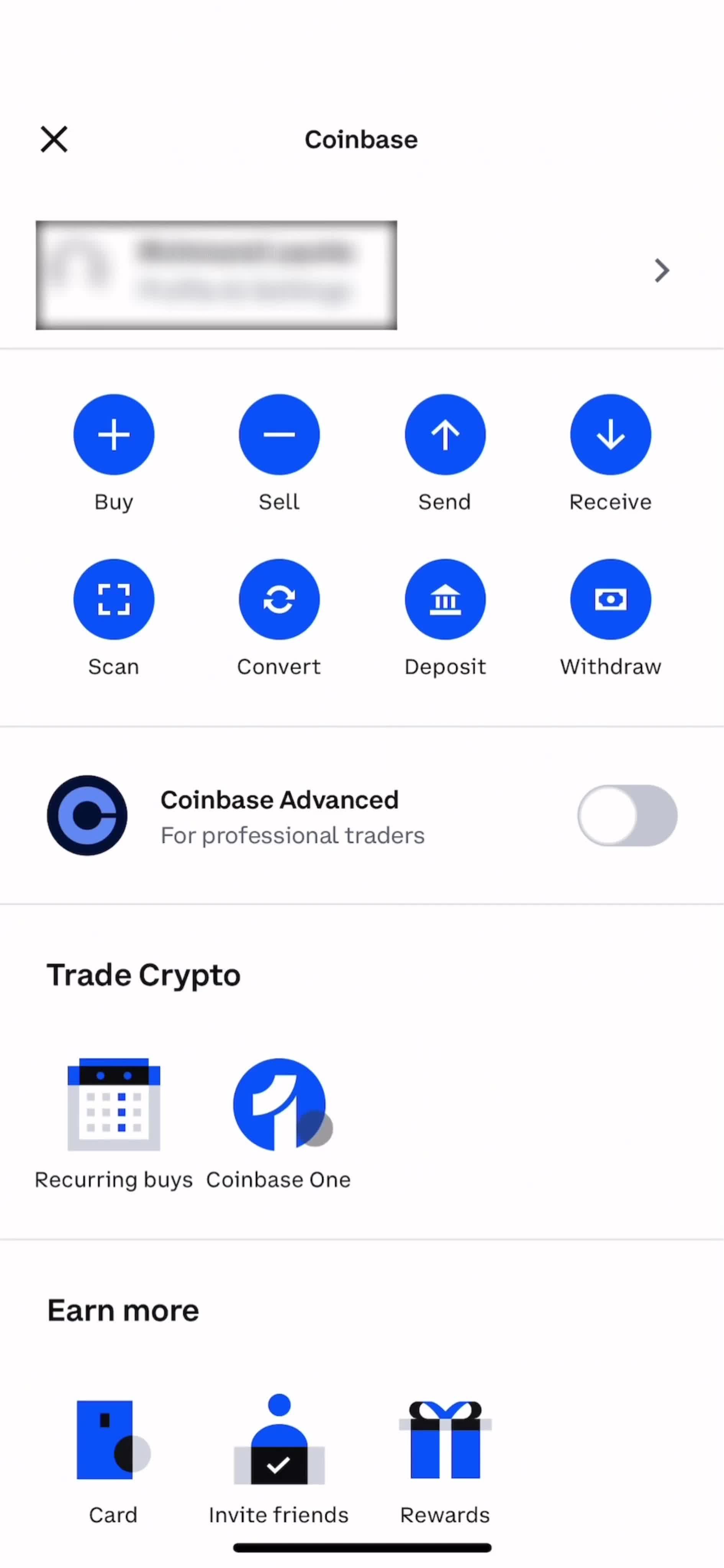 Activating coinbase one screenshot