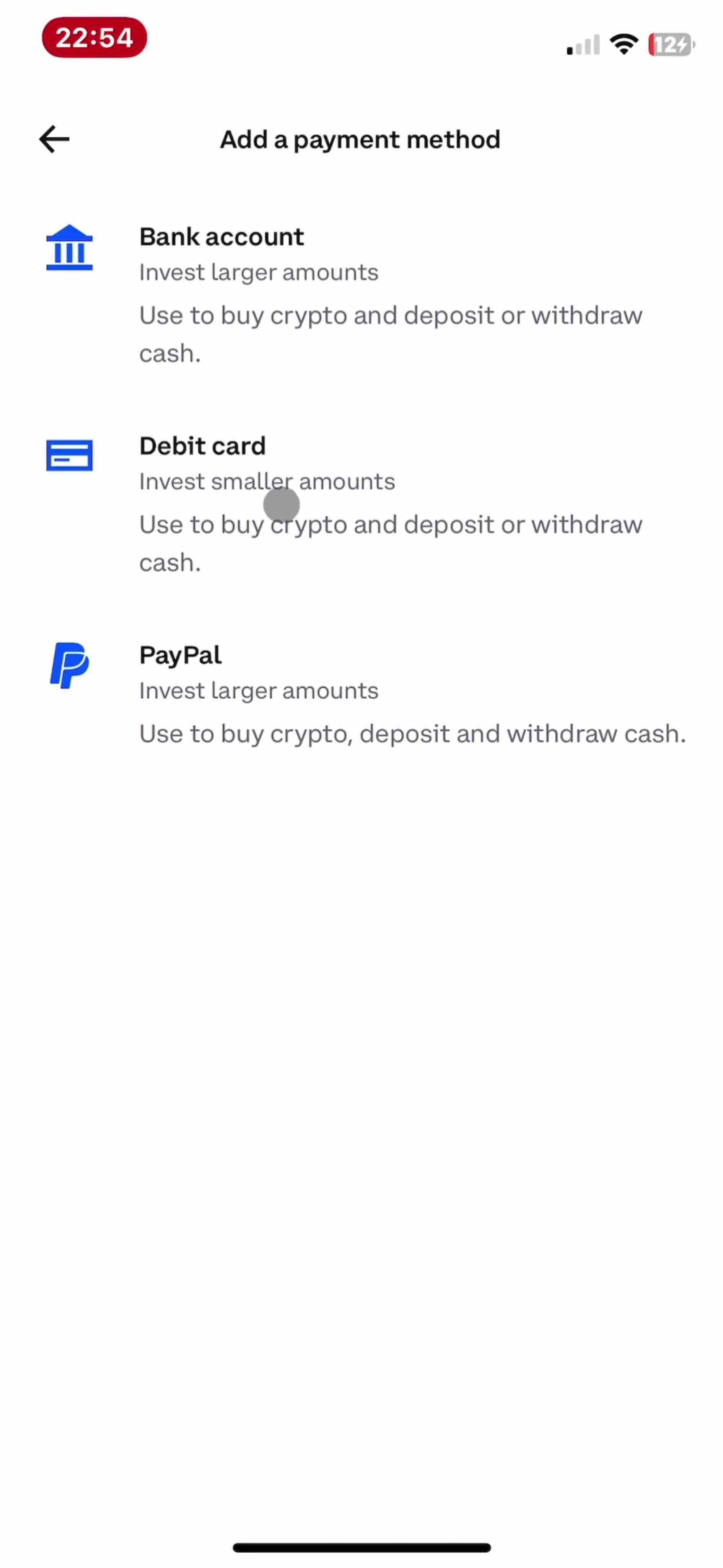 Activating coinbase one screenshot