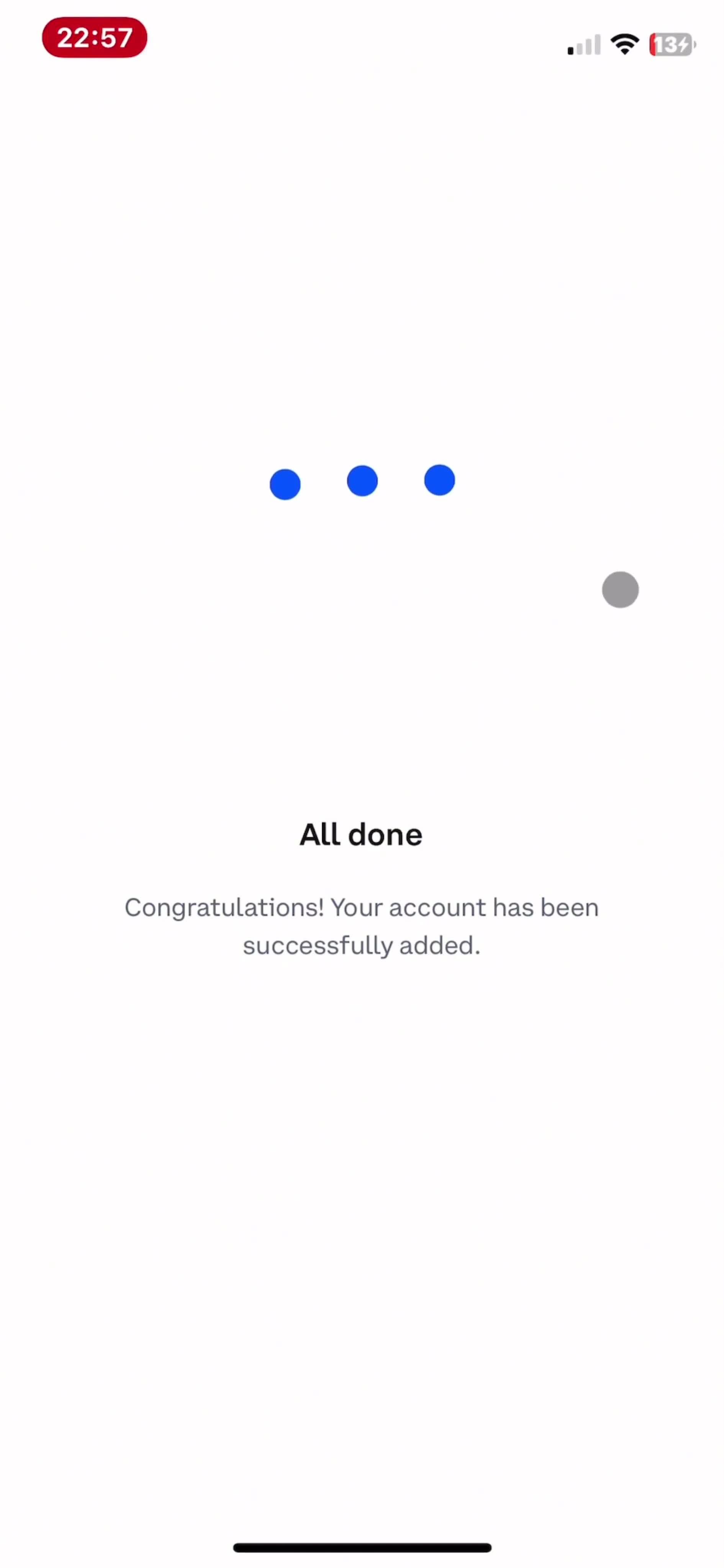 Activating coinbase one screenshot