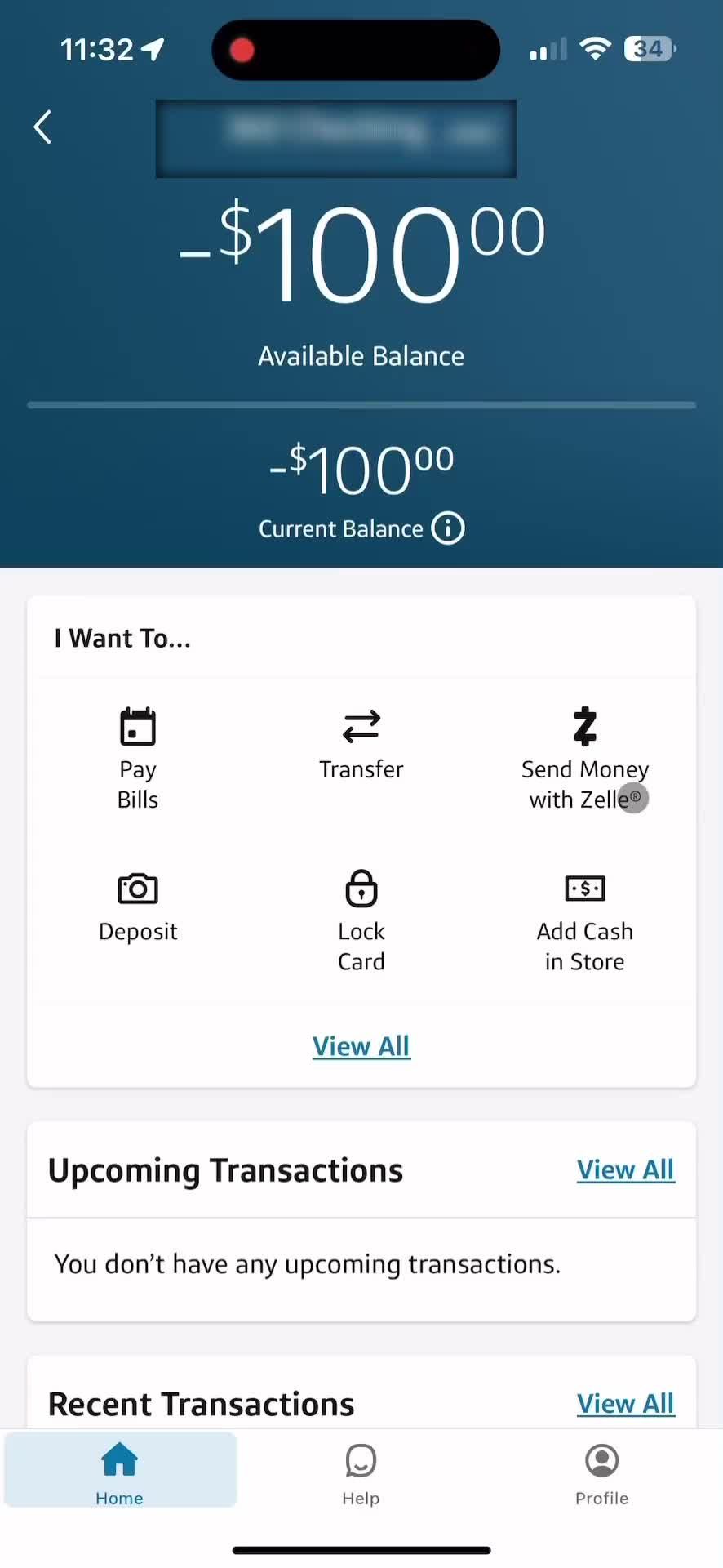 Adding cash in store screenshot