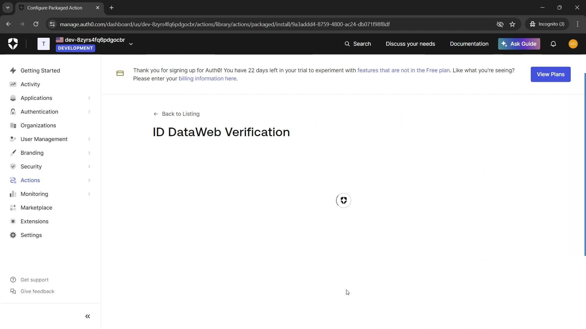Integrations screenshot