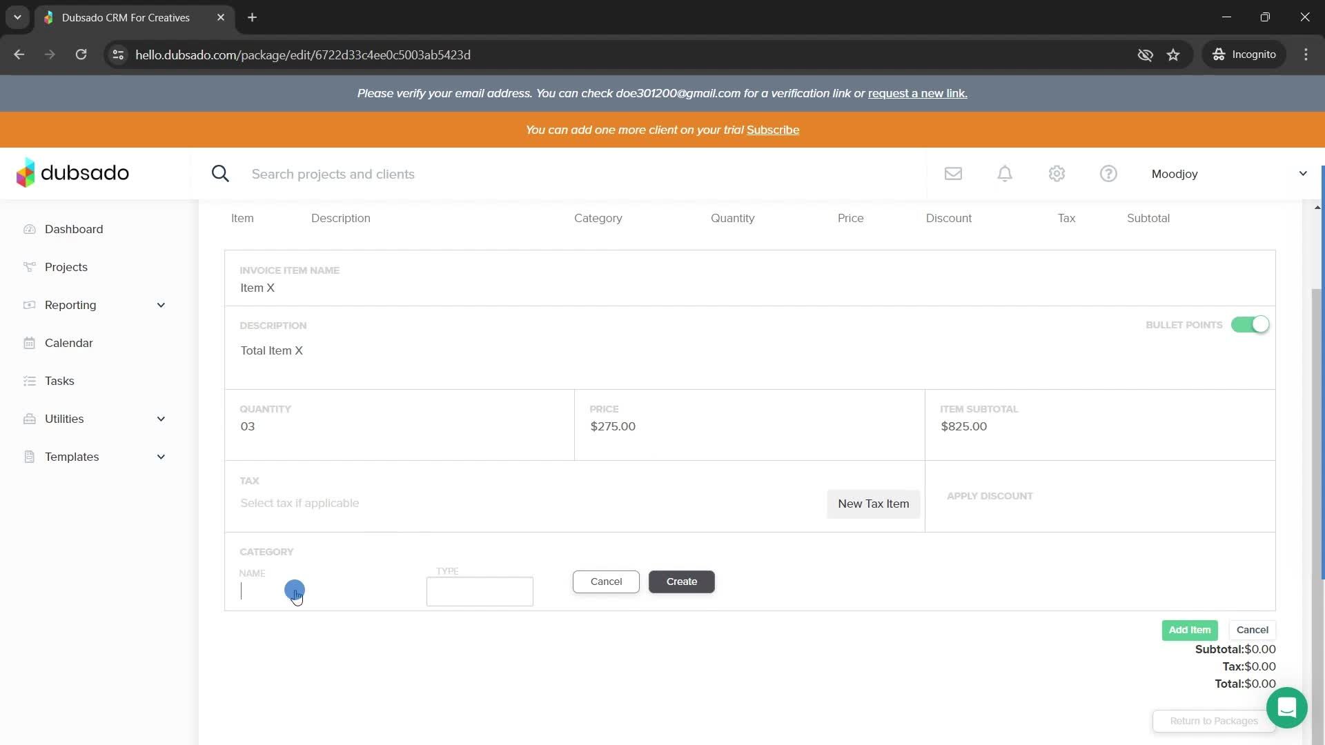 Adding a package screenshot