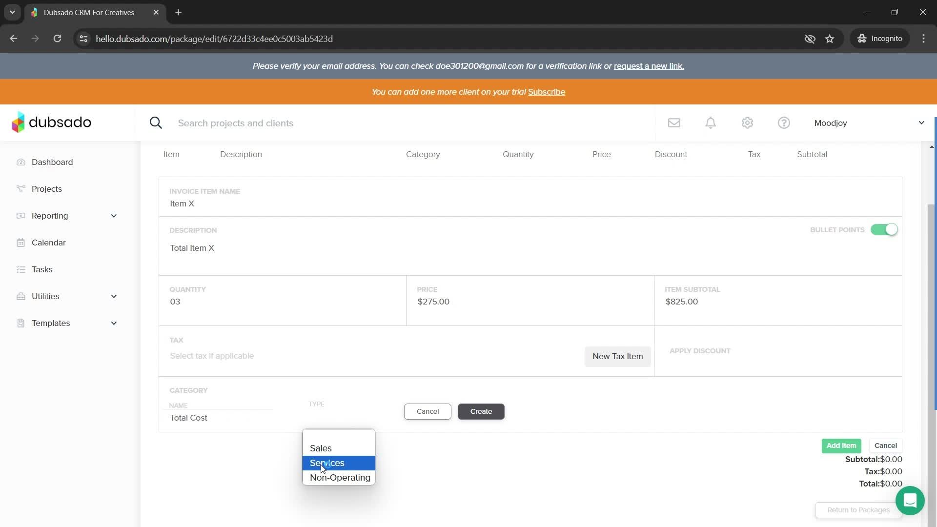 Adding a package screenshot