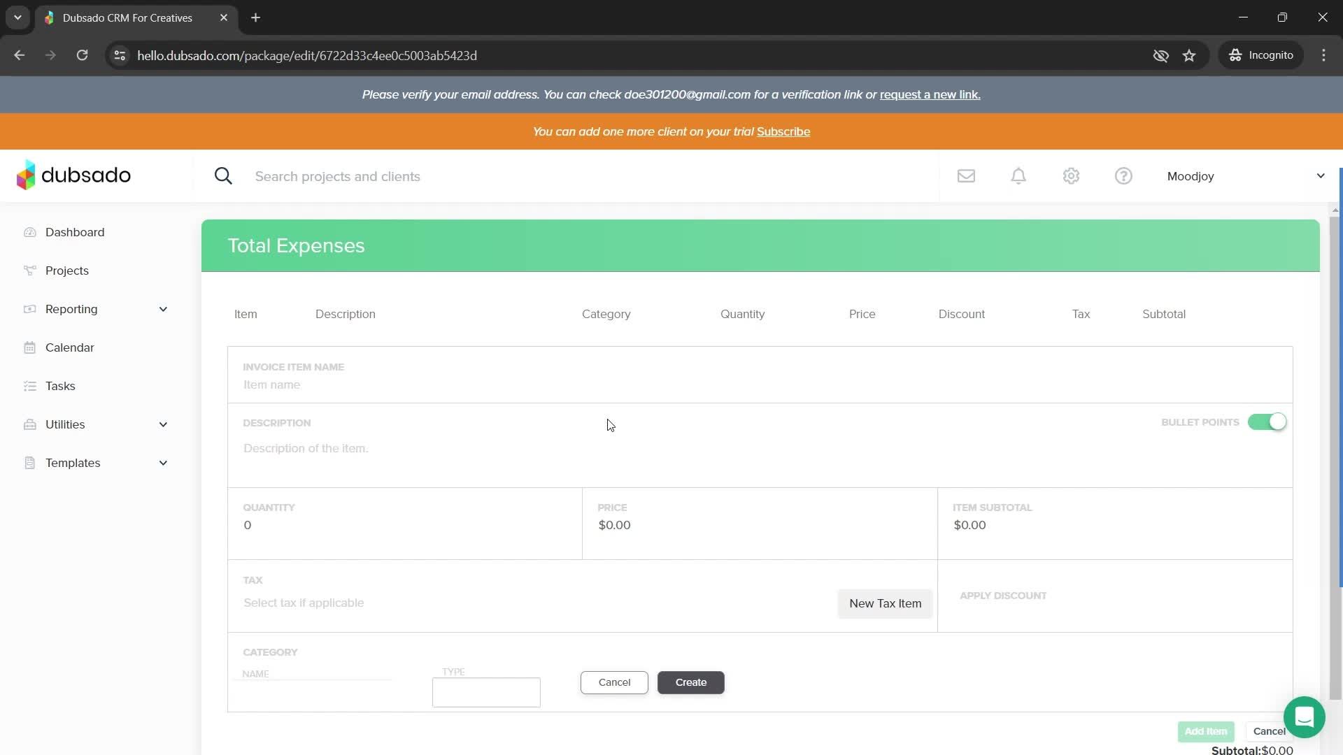 Adding a package screenshot
