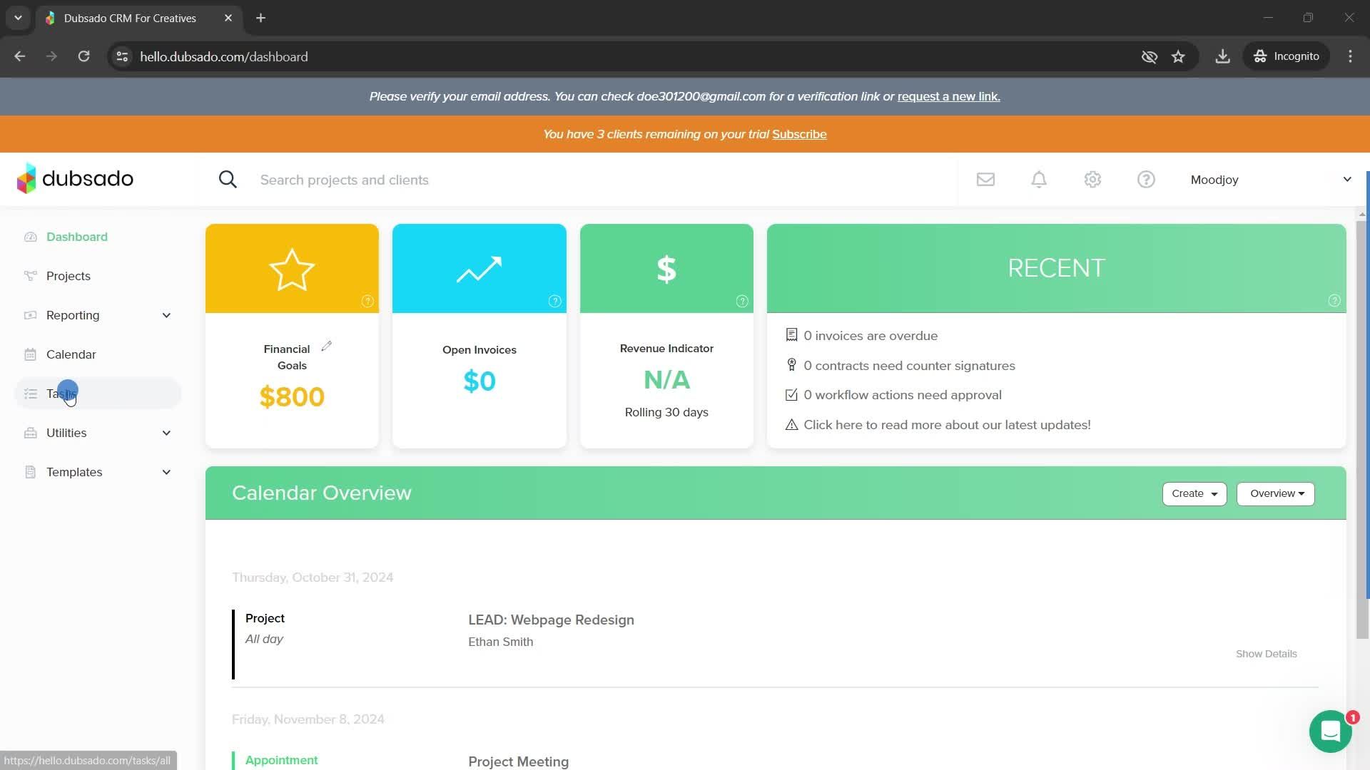 Creating a task screenshot