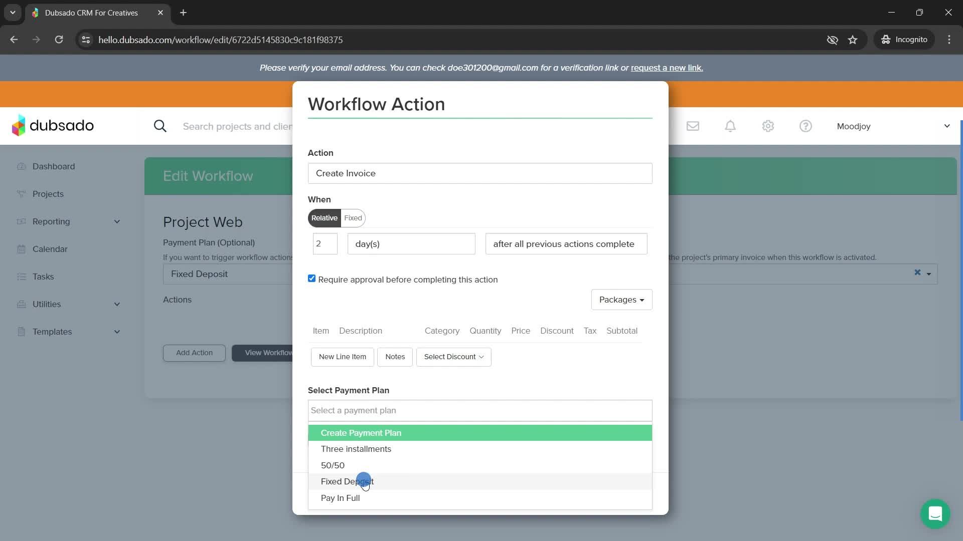 Creating a workflow screenshot