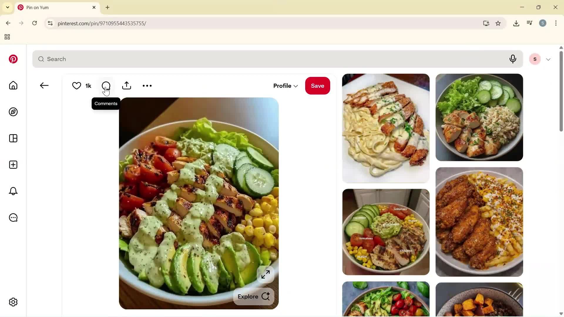Adding comments screenshot