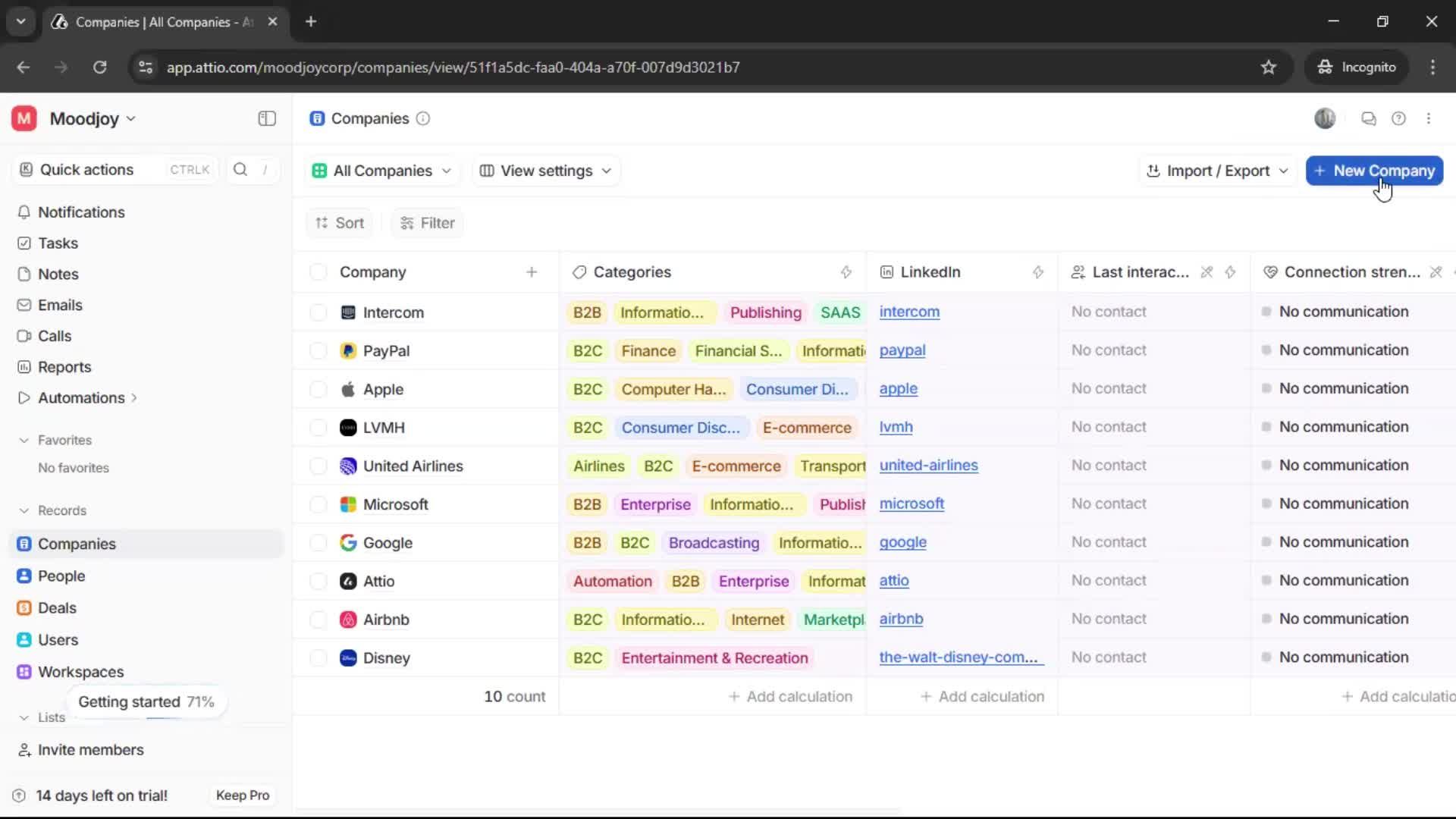 Adding a company on Attio video thumbnail