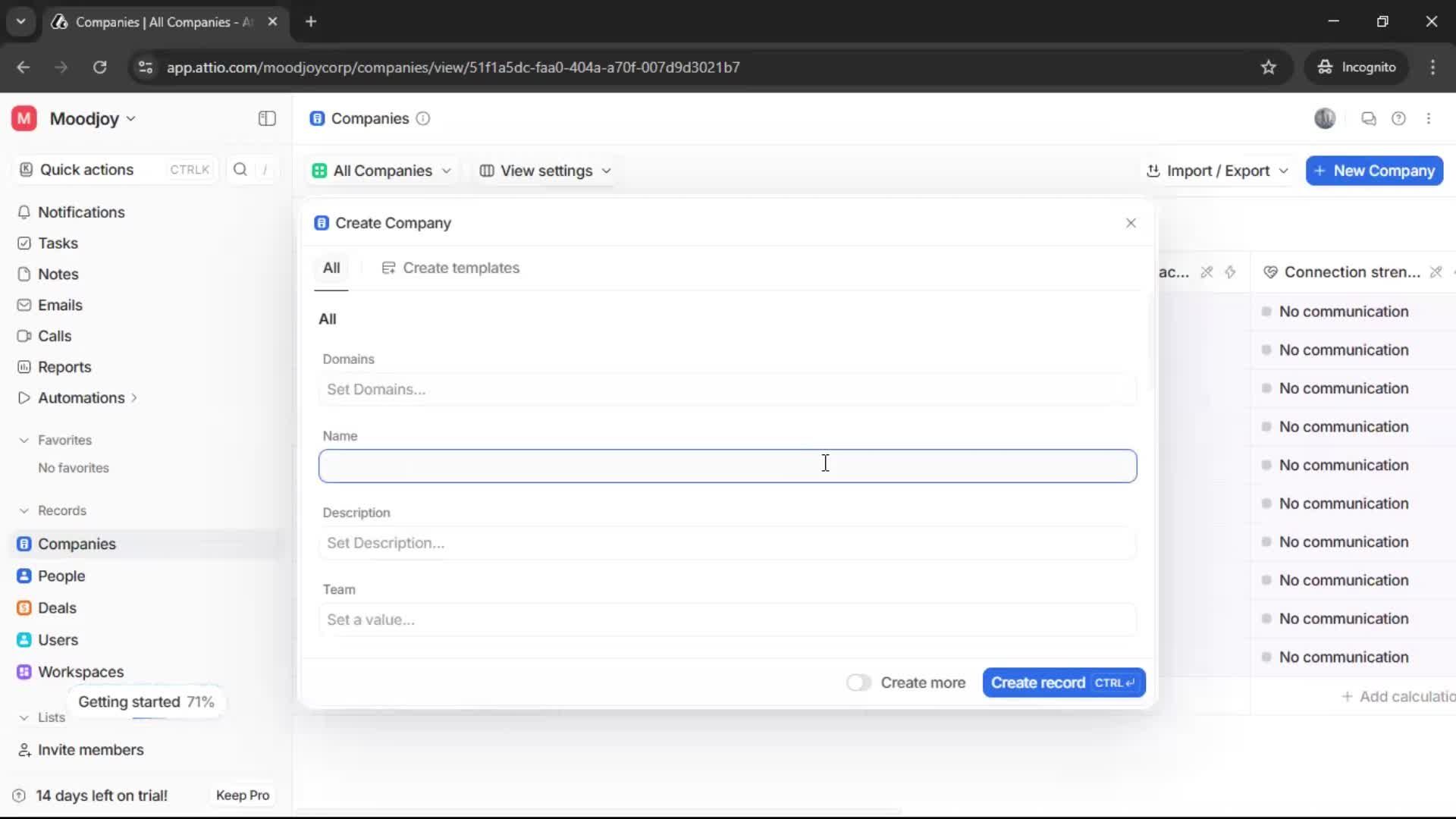 Adding a company on Attio video thumbnail
