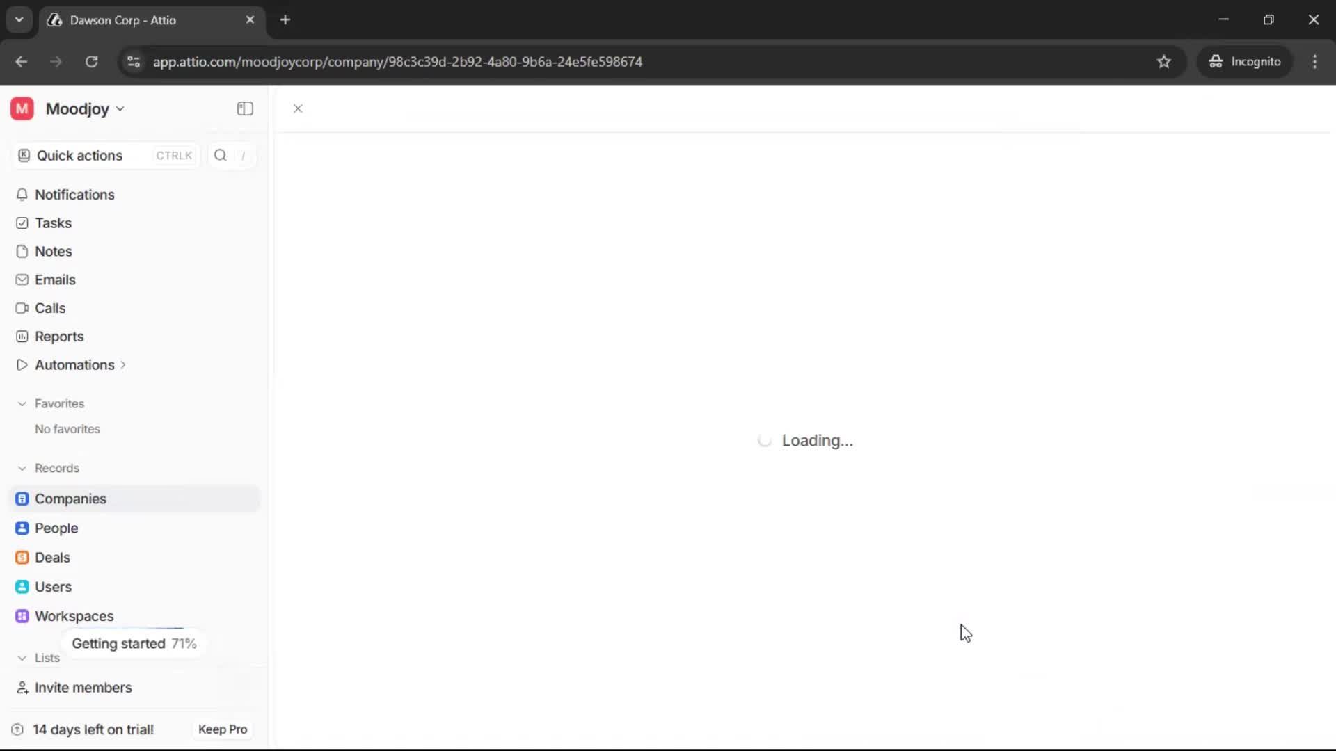 Adding a company screenshot