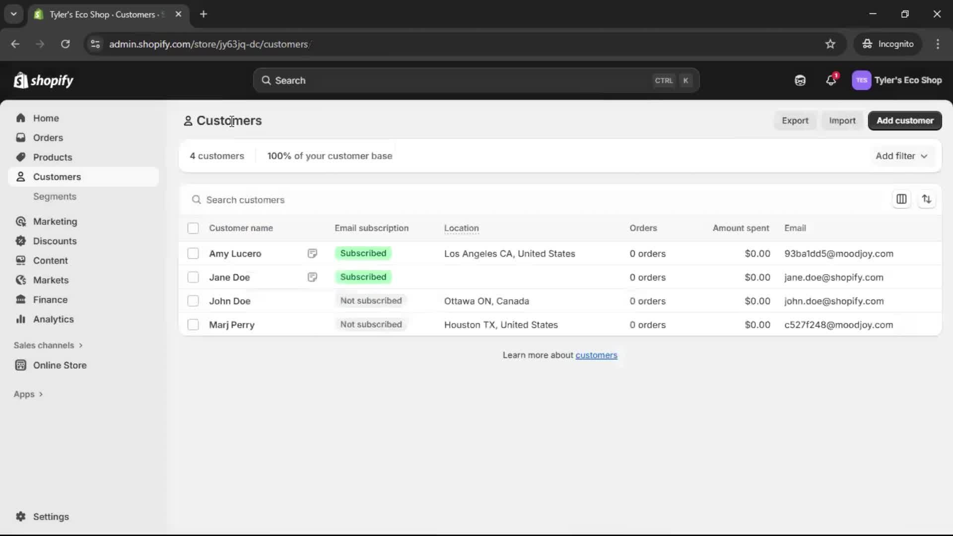 Adding customer to waitlist screenshot