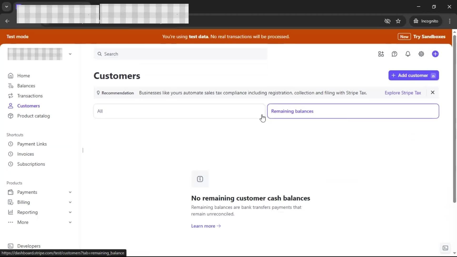 Adding a customer screenshot