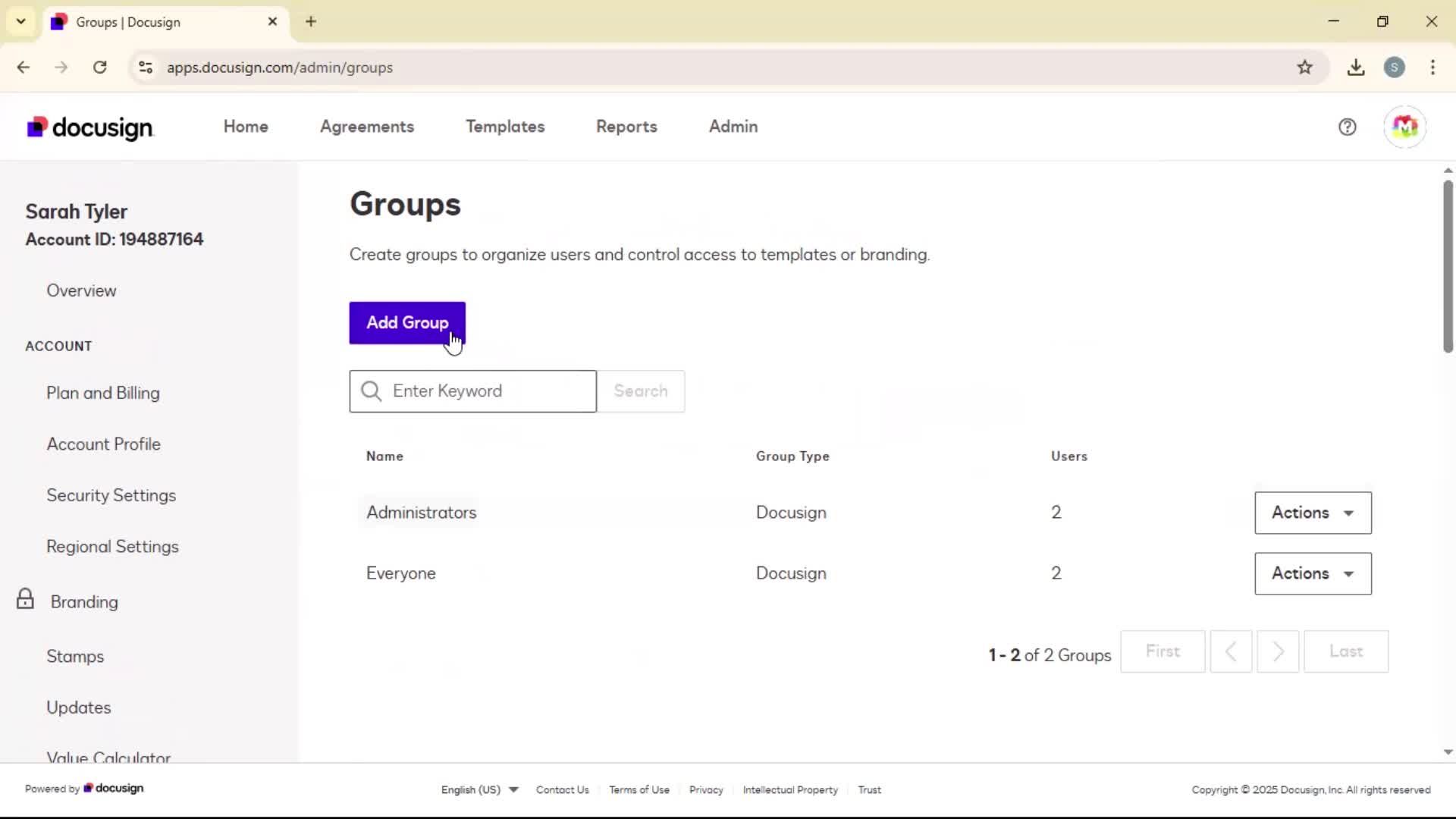 Creating a group on Docusign video thumbnail