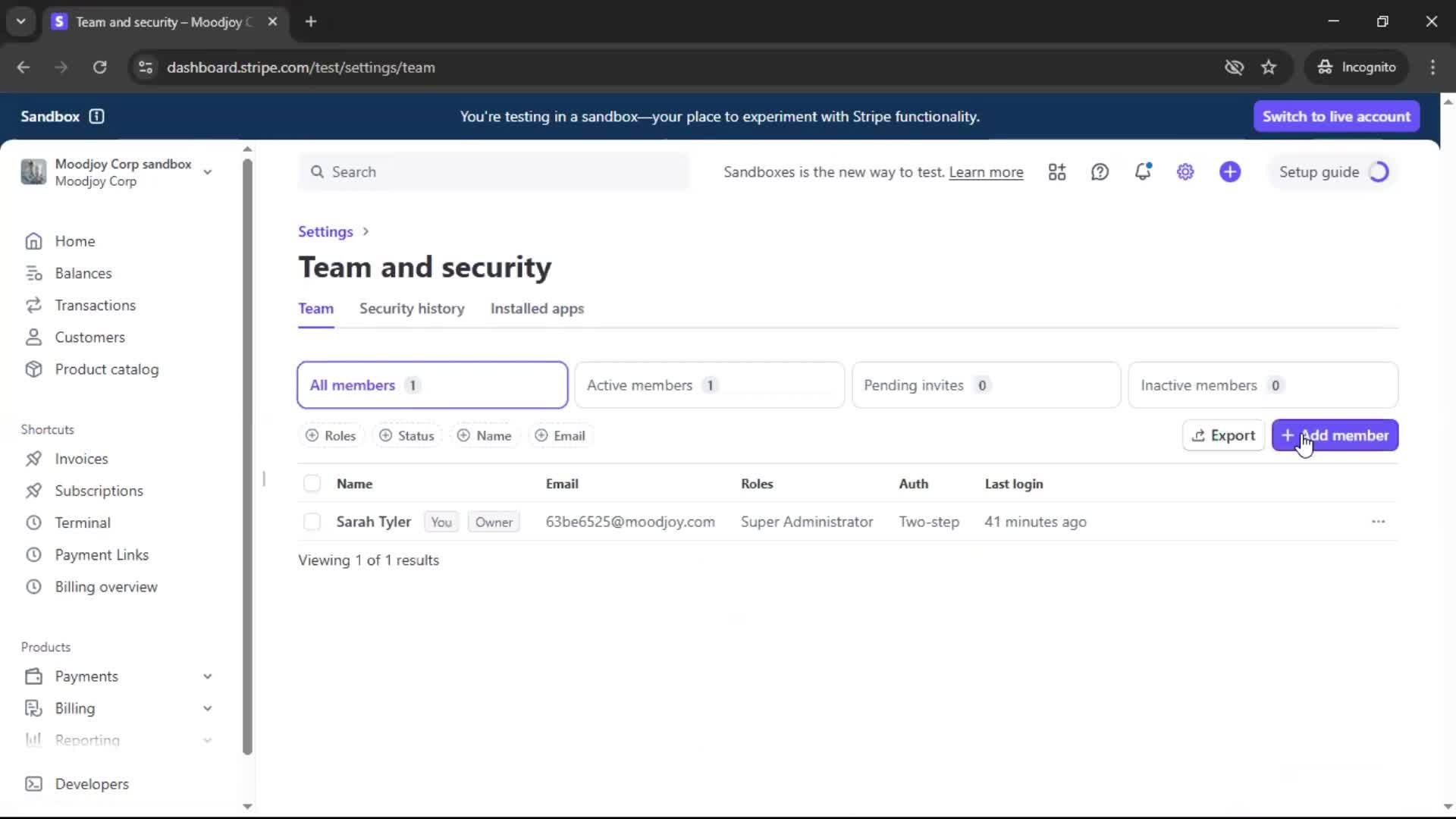 Adding a member on Stripe video thumbnail