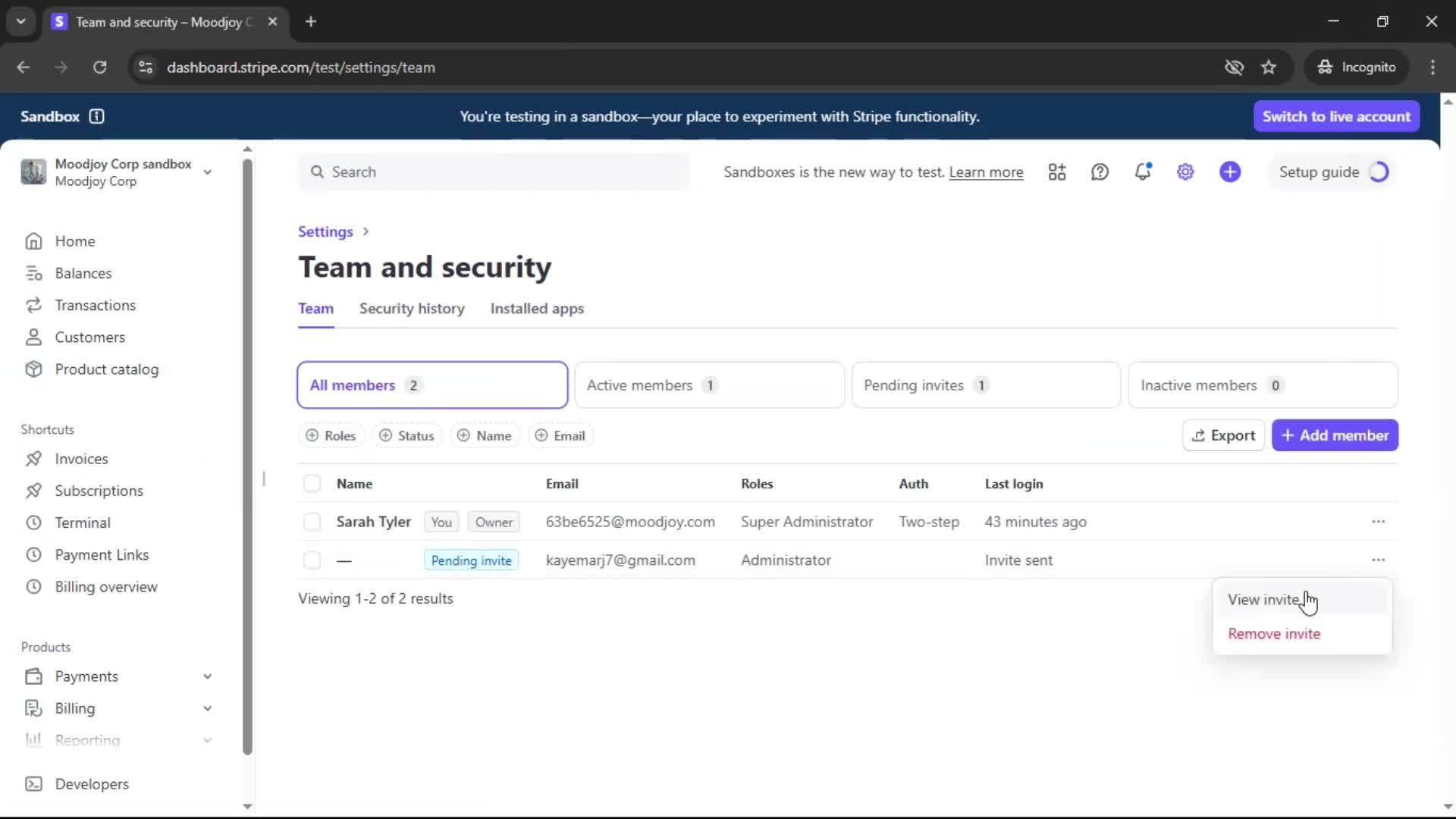 Adding a member on Stripe video thumbnail