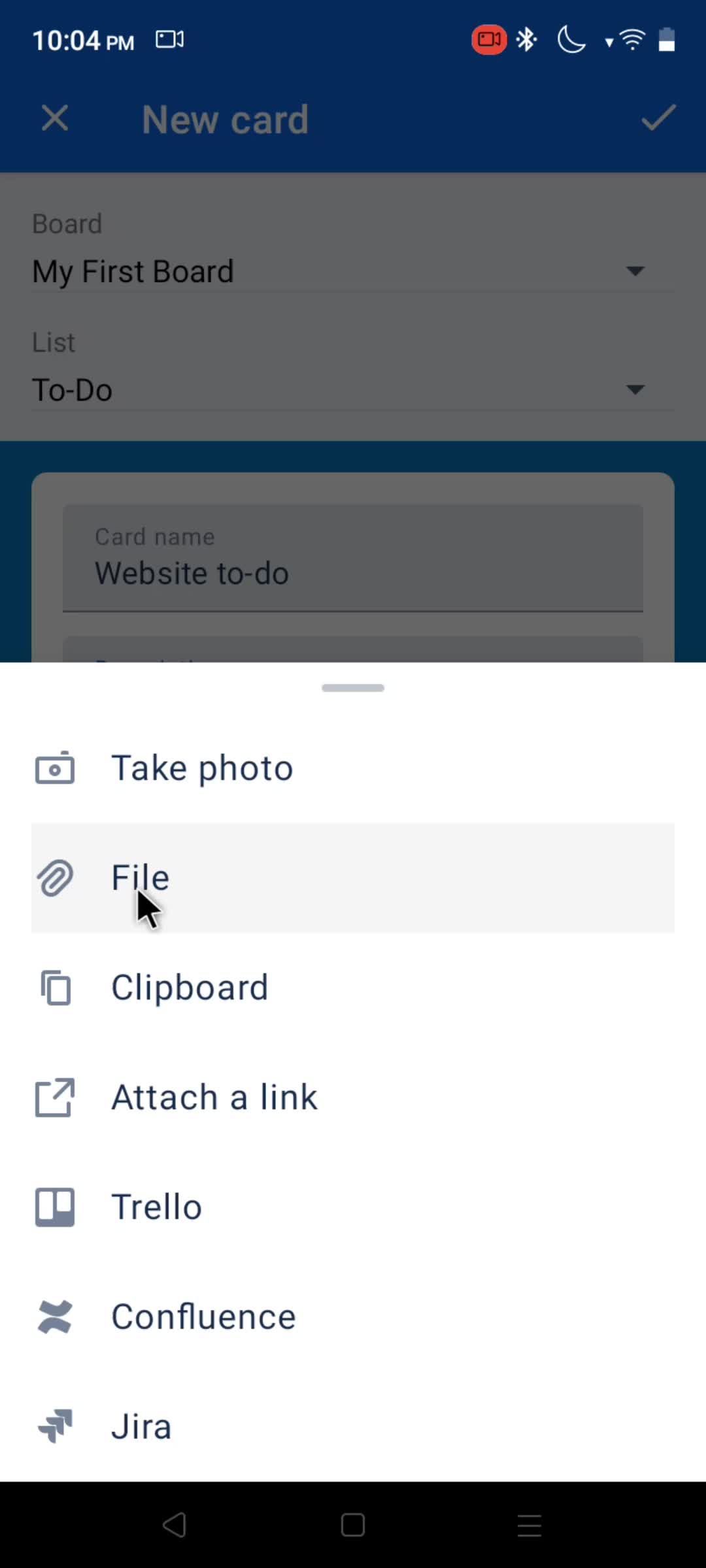 Adding a new card on Trello video thumbnail