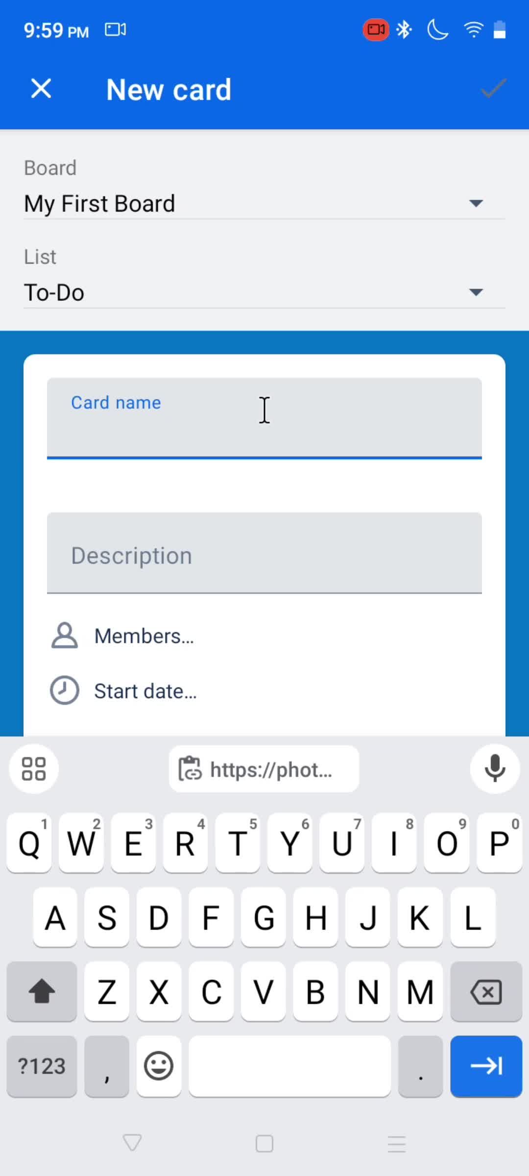 Adding a new card on Trello video thumbnail