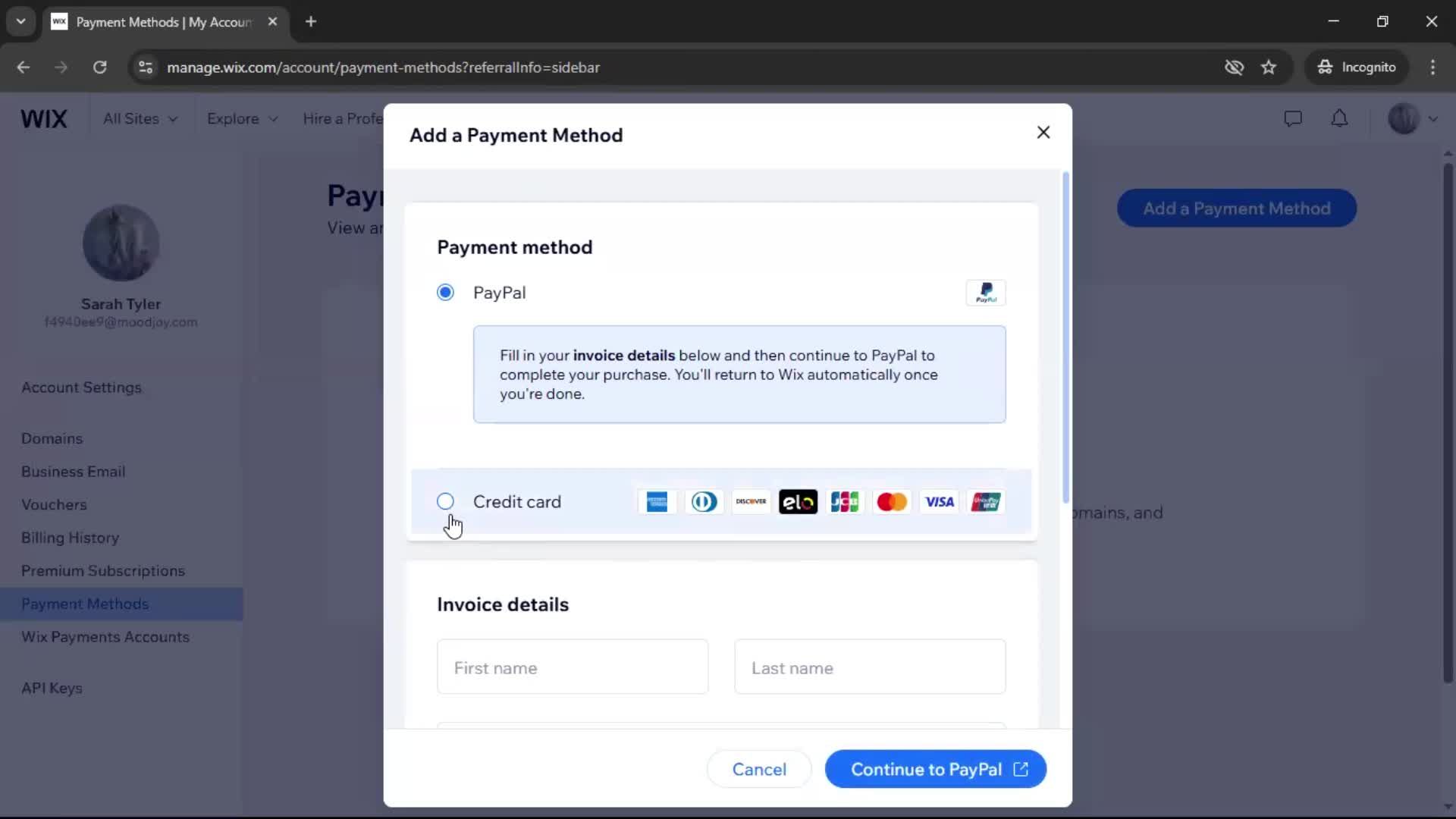 Adding a payment method on Wix video thumbnail