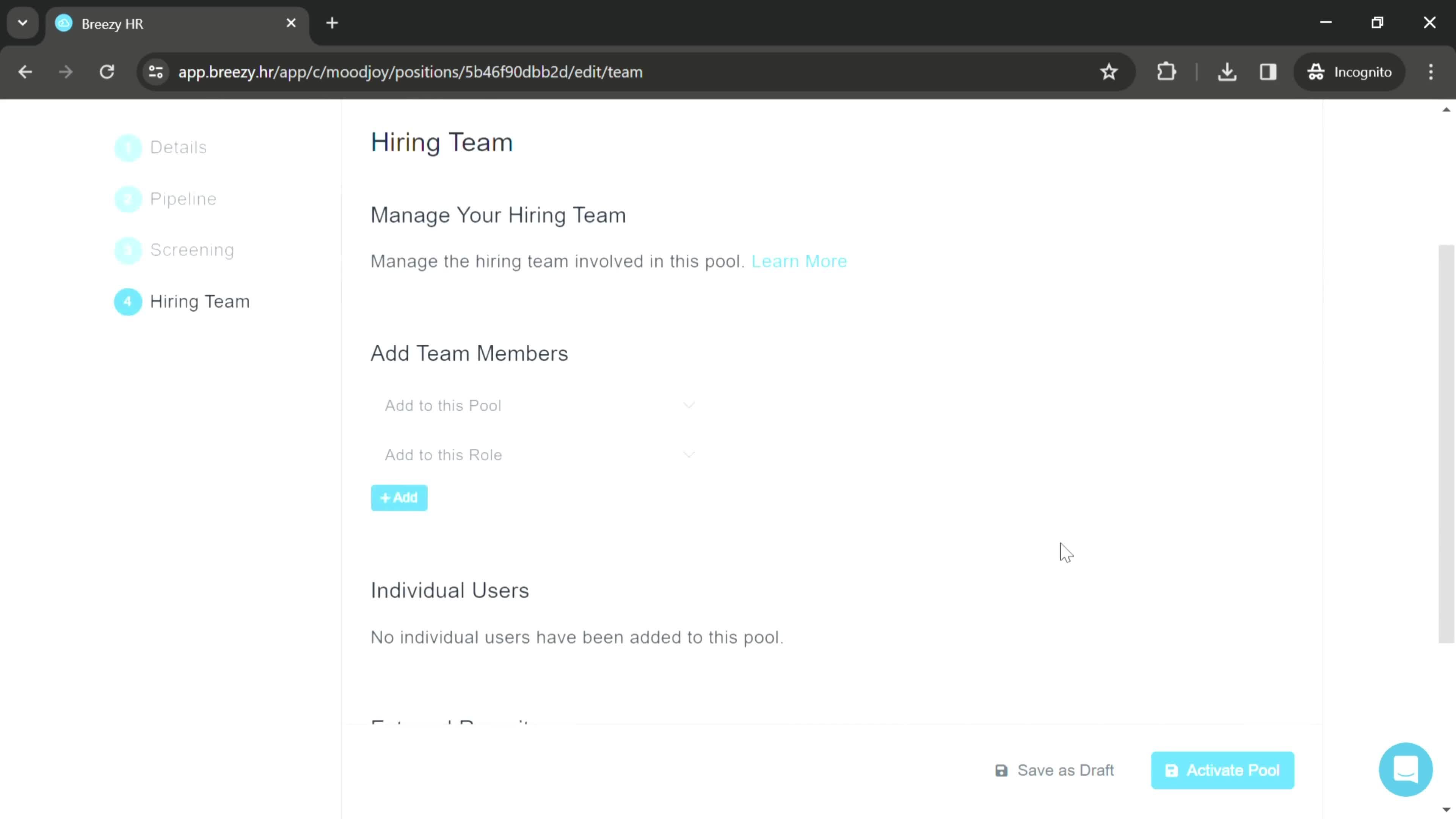 Adding a candidate pool on Breezy HR video thumbnail