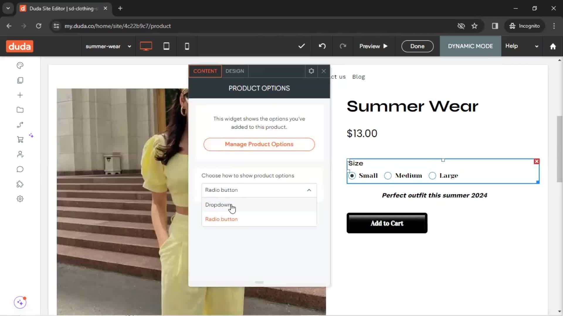 Adding a product screenshot