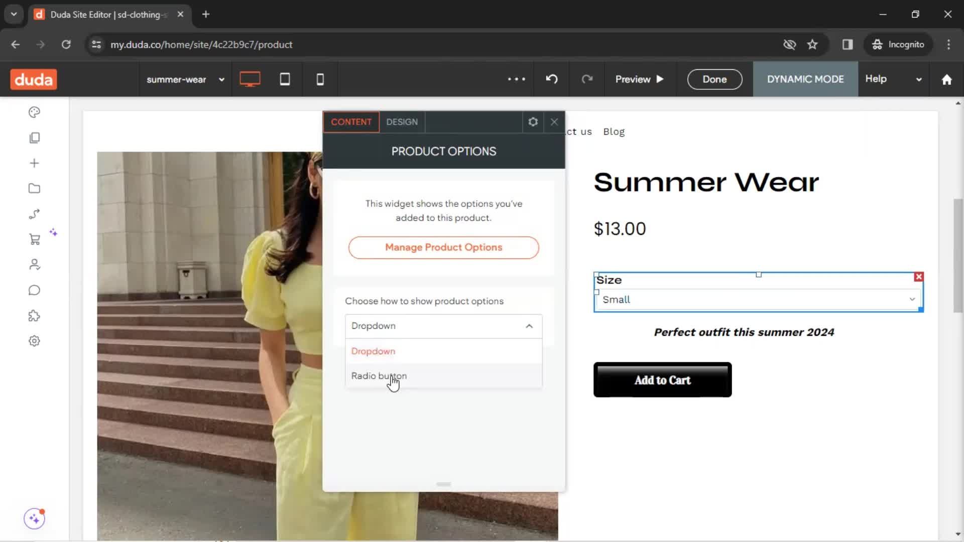 Adding a product screenshot